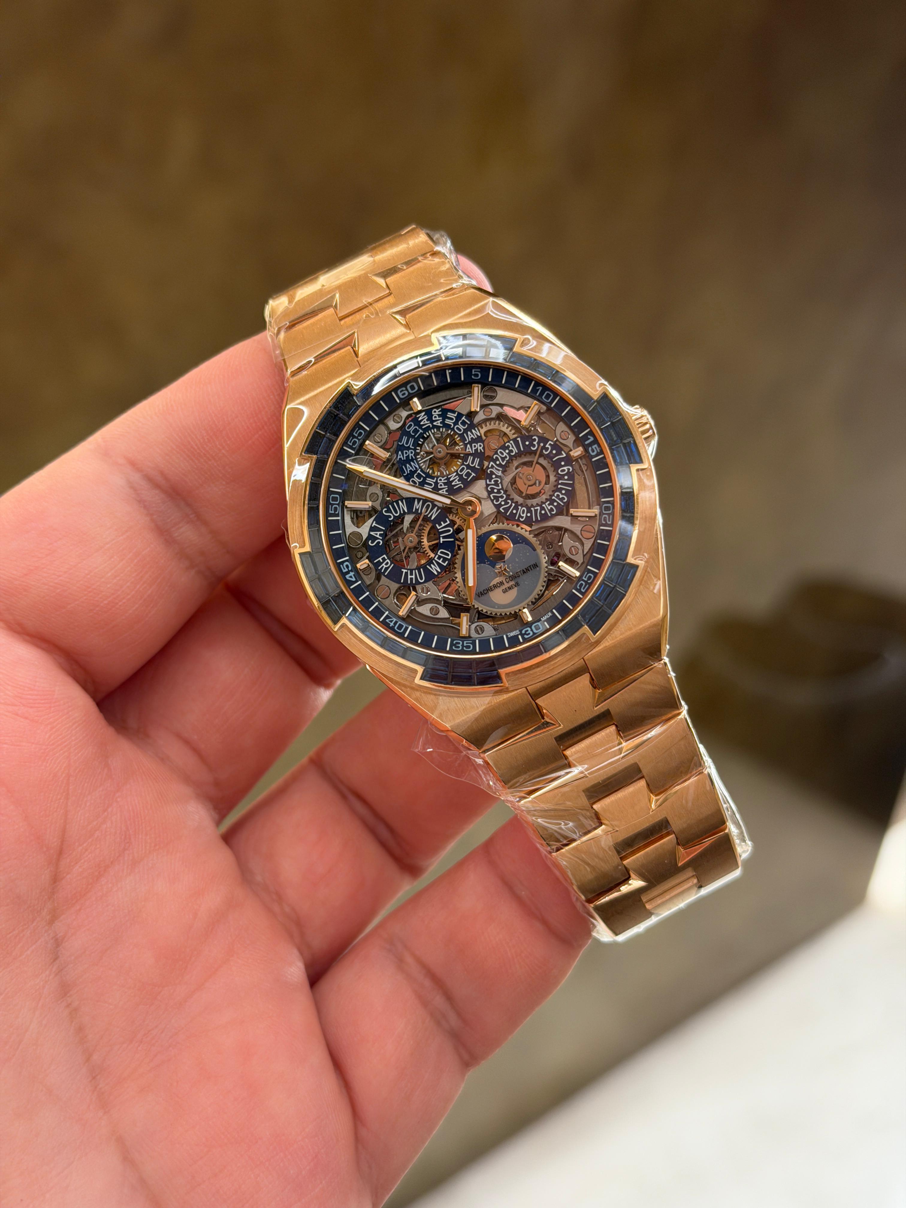 Vacheron Constantin Perpetual Calendar Ultra-Thin Skeleton Sapphire Bezel 4307V/220R-237C