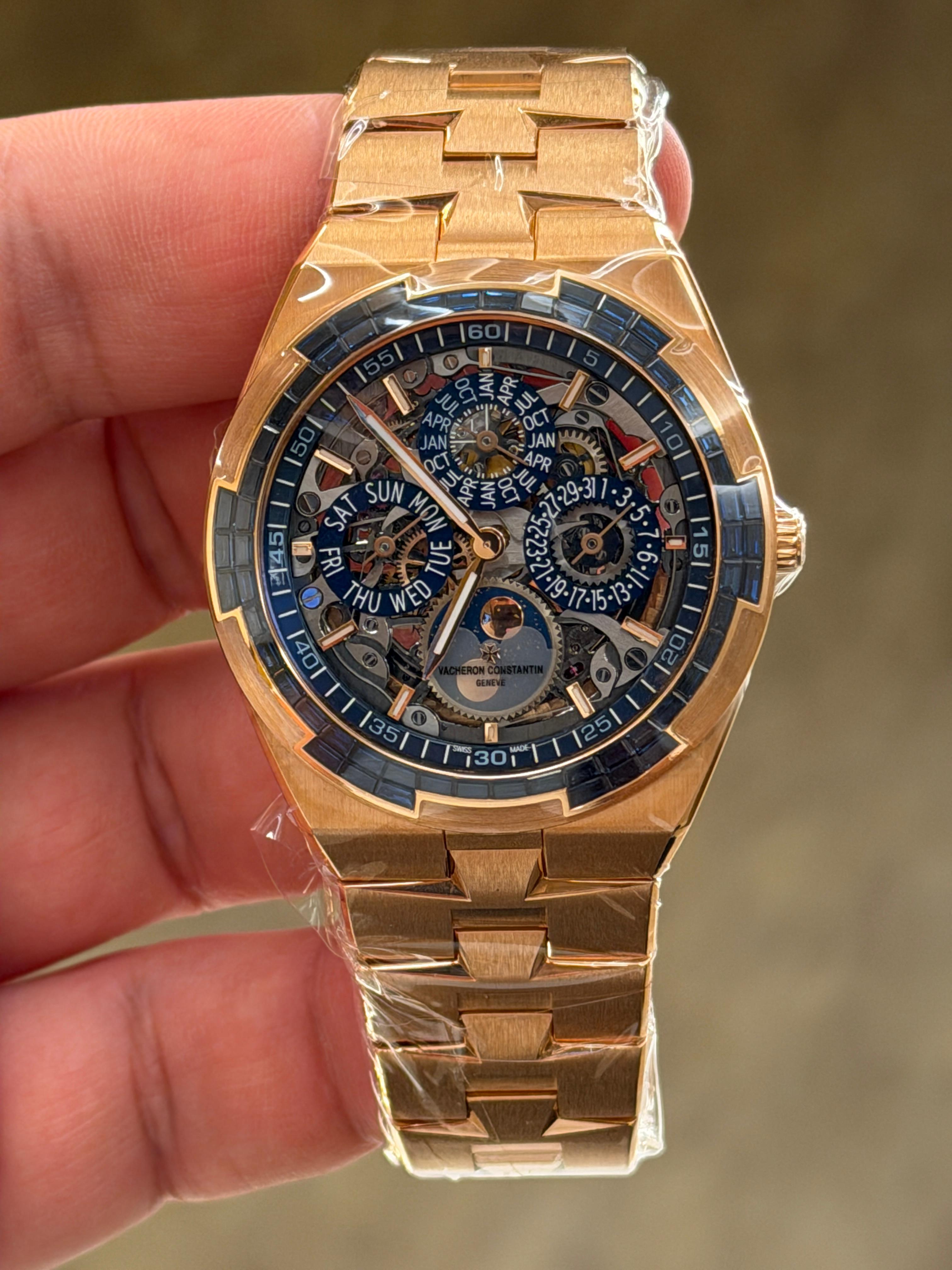 Vacheron Constantin Perpetual Calendar Ultra-Thin Skeleton Sapphire Bezel 4307V/220R-237C