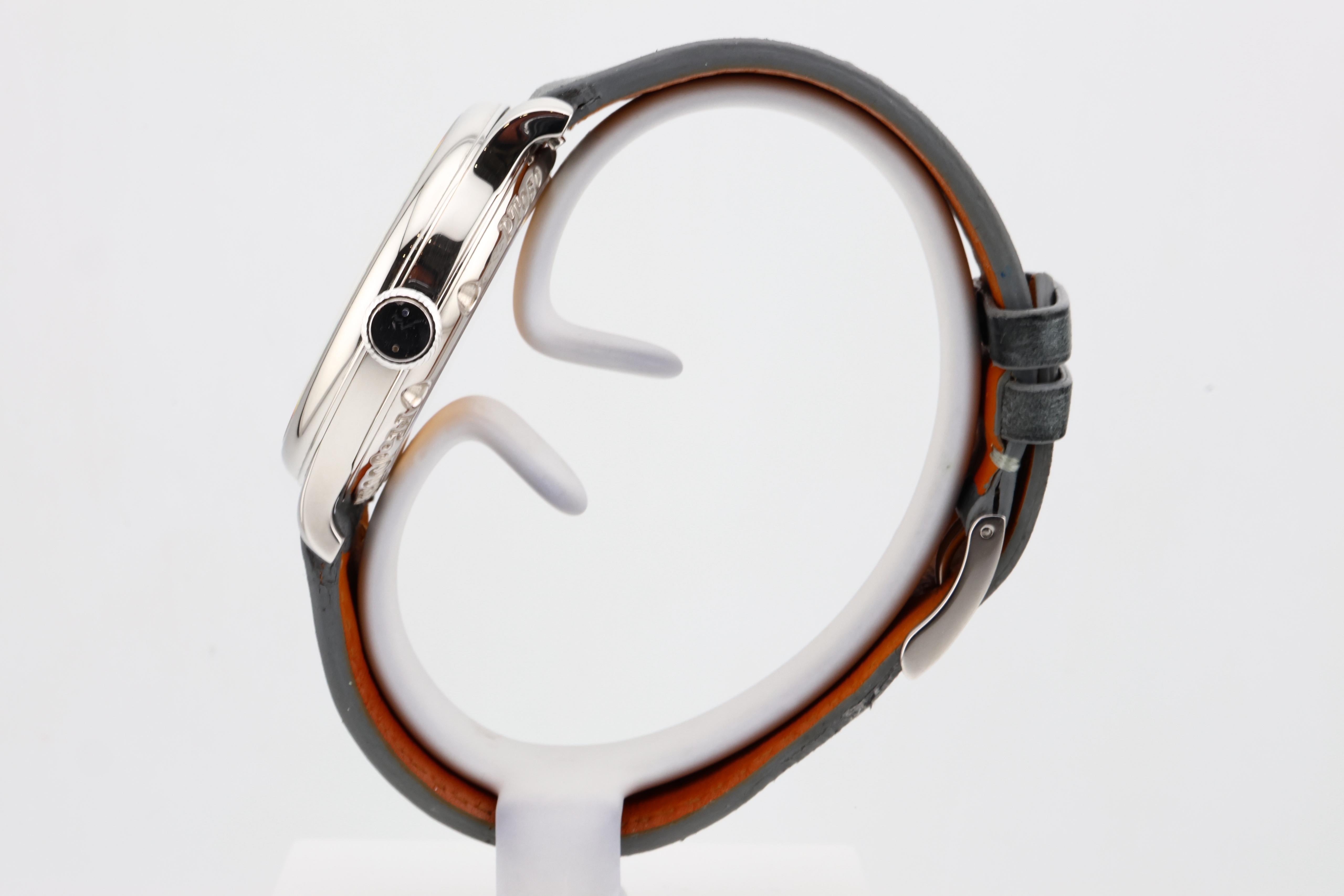 F.P.Journe Octa Lune (04L) Platinum Sliver Dial Leather Strap 38MM Calibre 1300