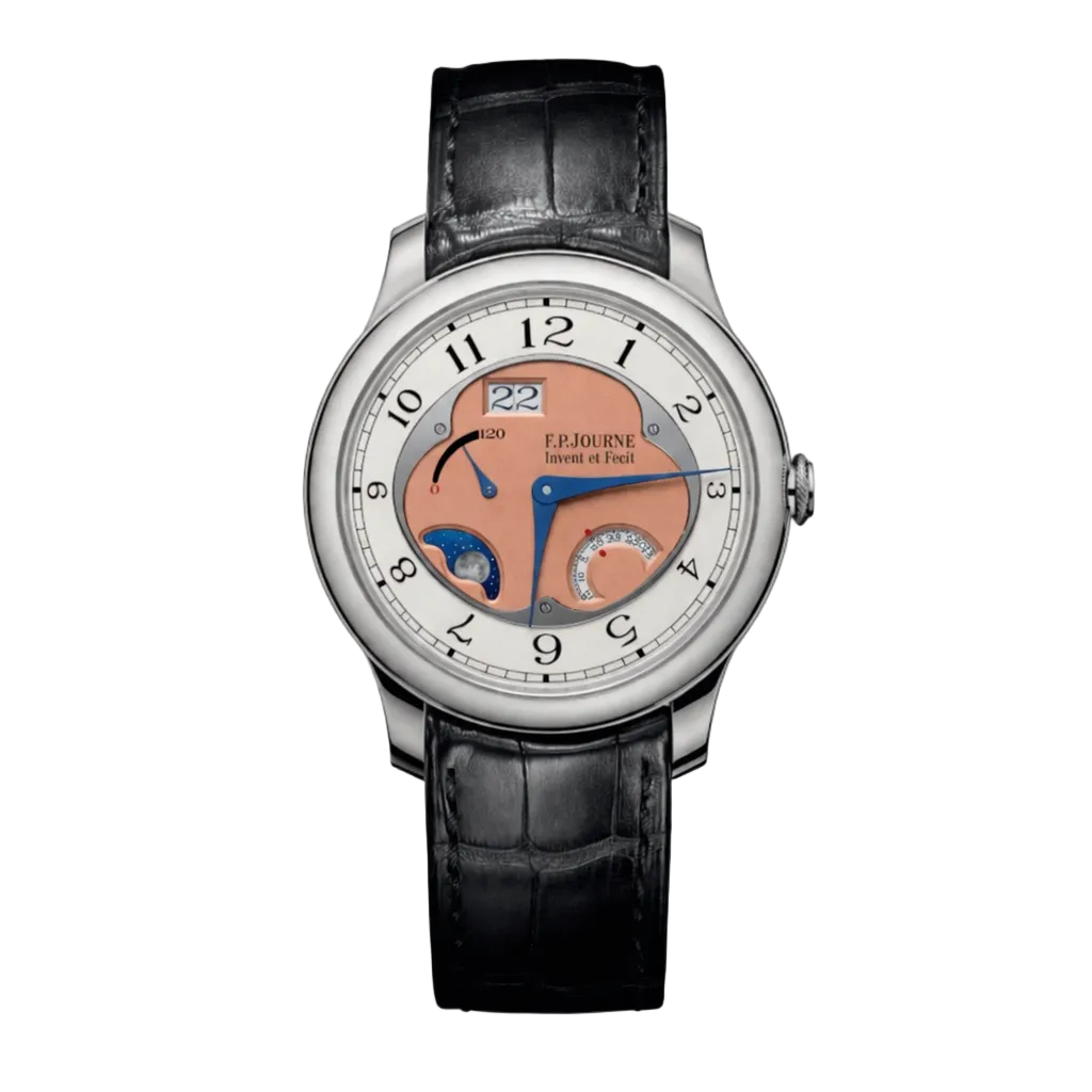 F.P.Journe Octa Divine (DN) Platinum Salmon Dial Orange Leather Strap 42MM Calibre 1300.3