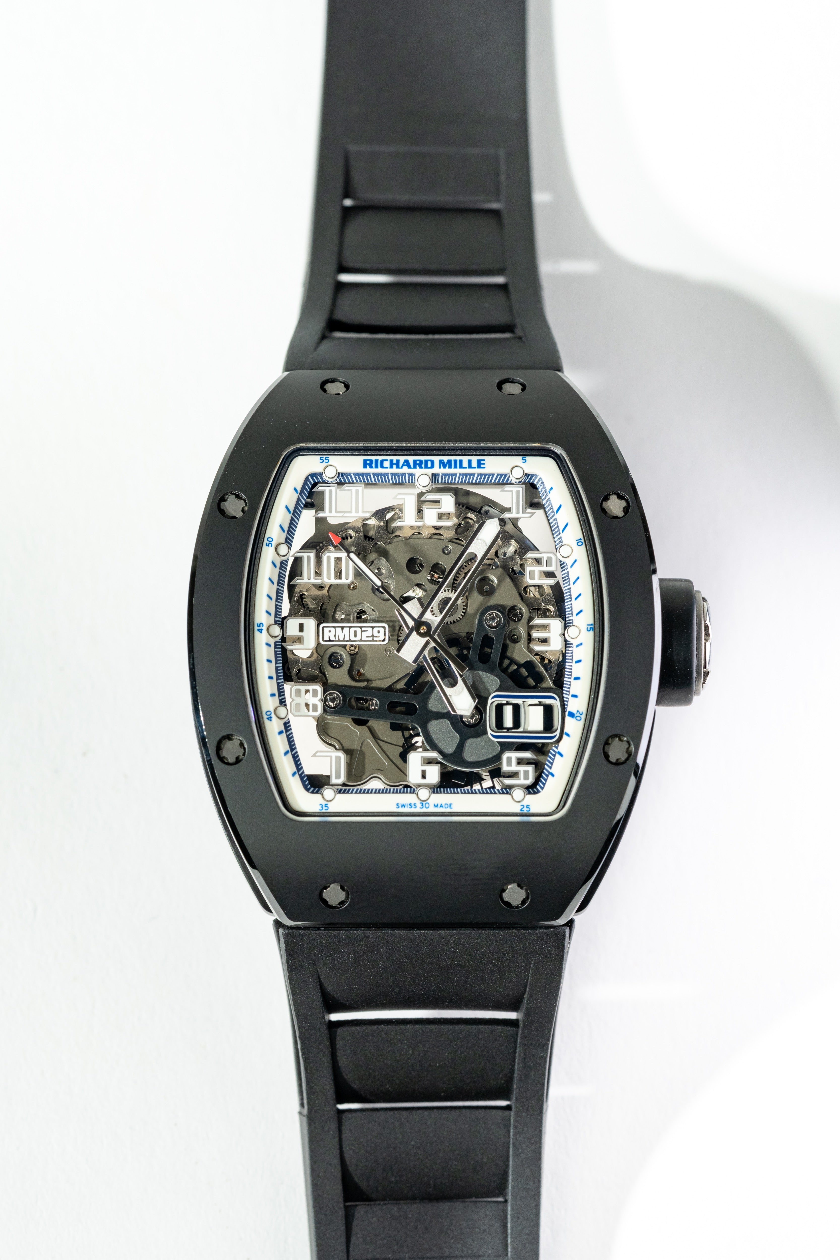 Richard Mille RM 029 St. Tropez Ceramic Edition Rubber Strap Ceramic Case