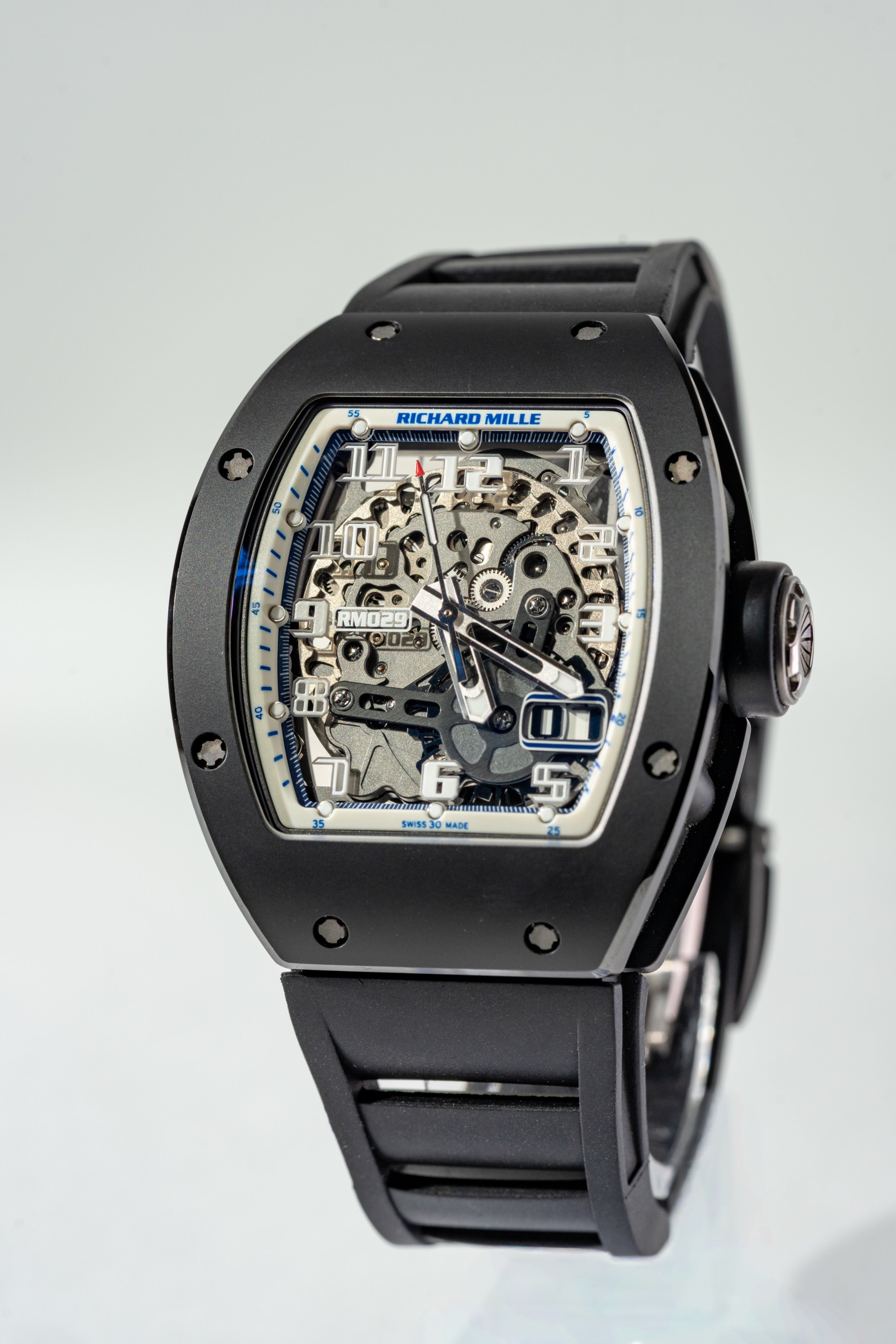 Richard Mille RM 029 St. Tropez Ceramic Edition Rubber Strap Ceramic Case