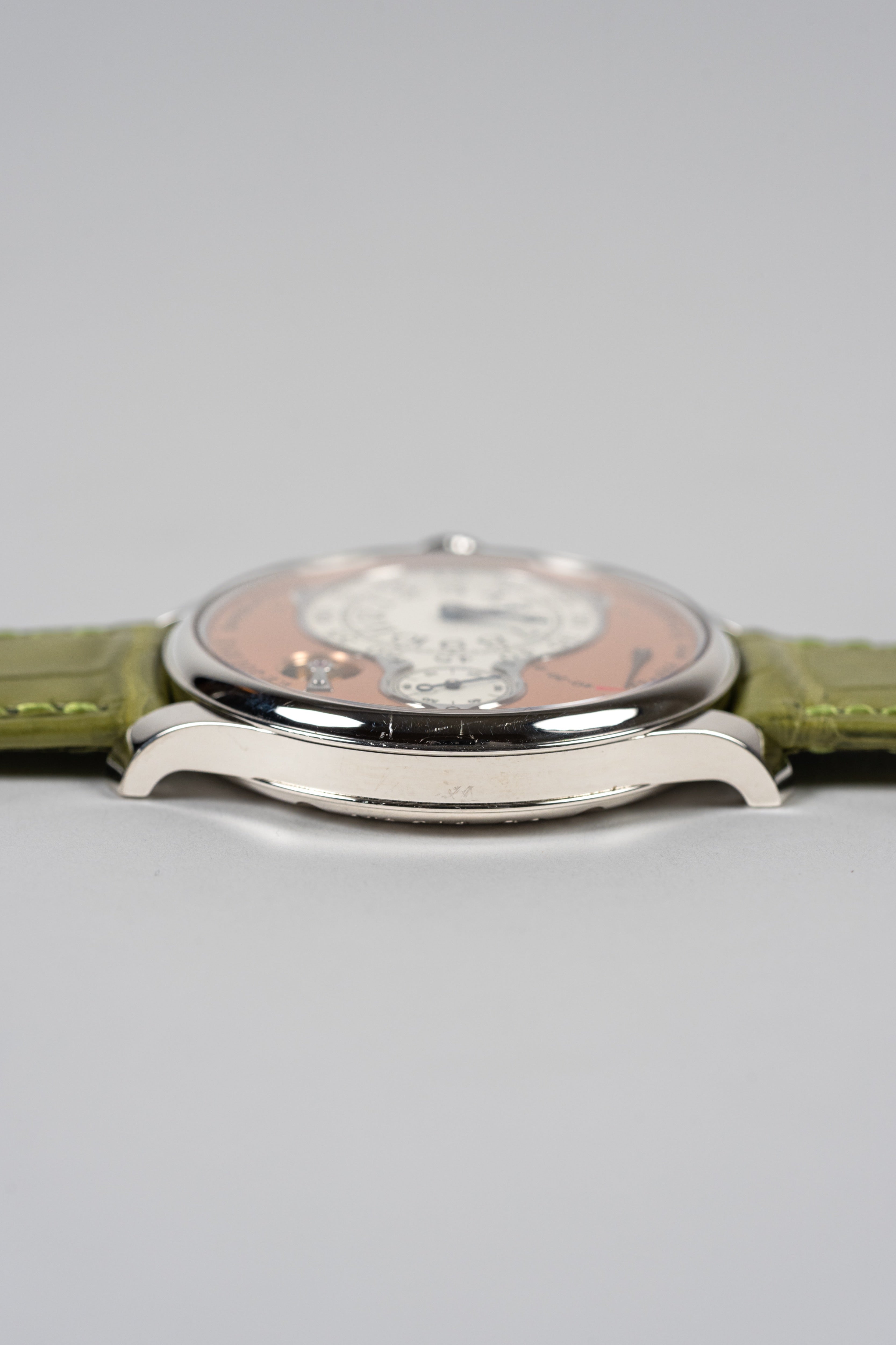 F.P.Journe Chronometre Optimum (CO) Platinum Salmon Dial Green Leather 40MM Calibre 1510