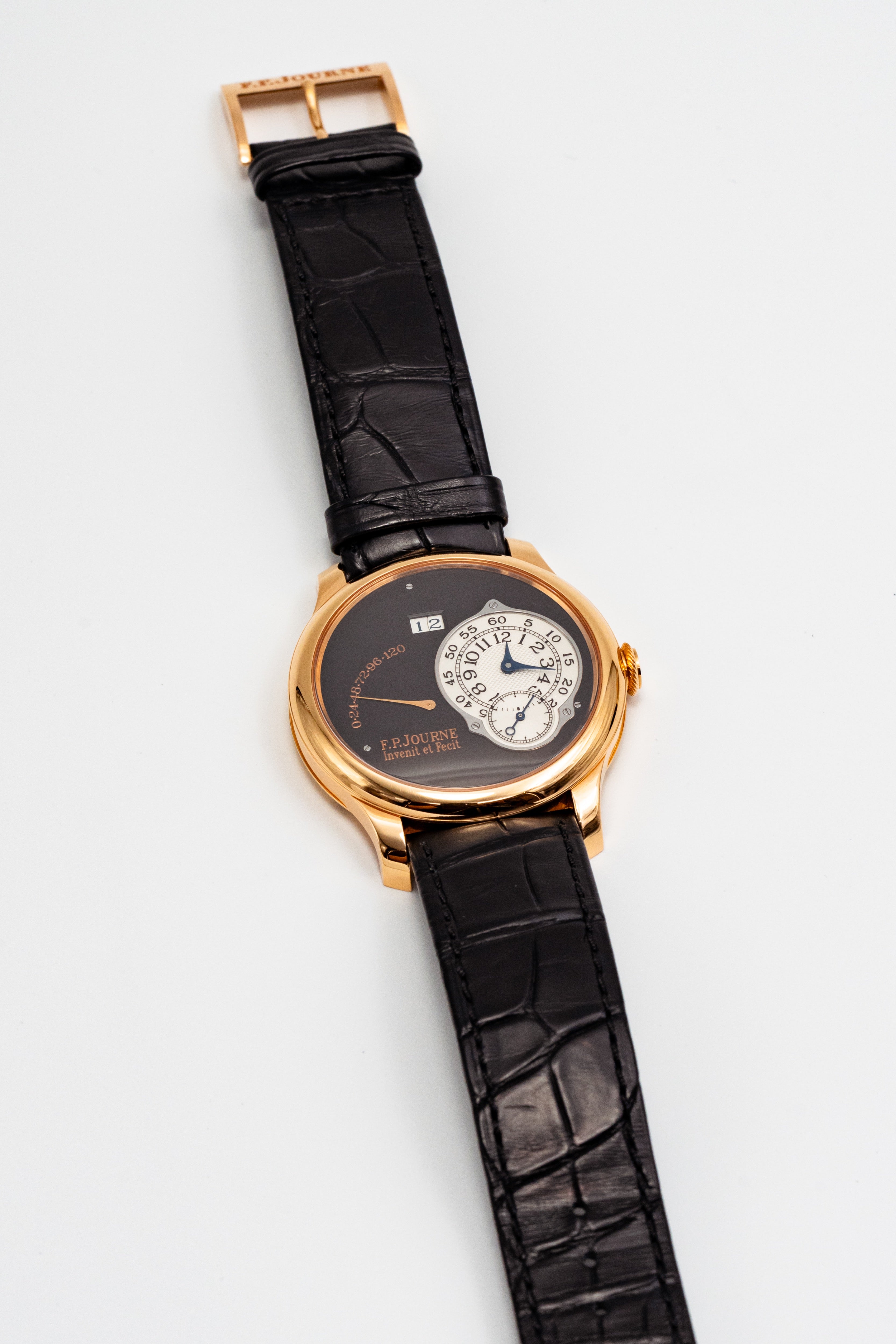 F.P.Journe Boutique Edition Octa RDM (A) Rose Gold Black Dial Leather Strap Calibre 40MM 1300.3