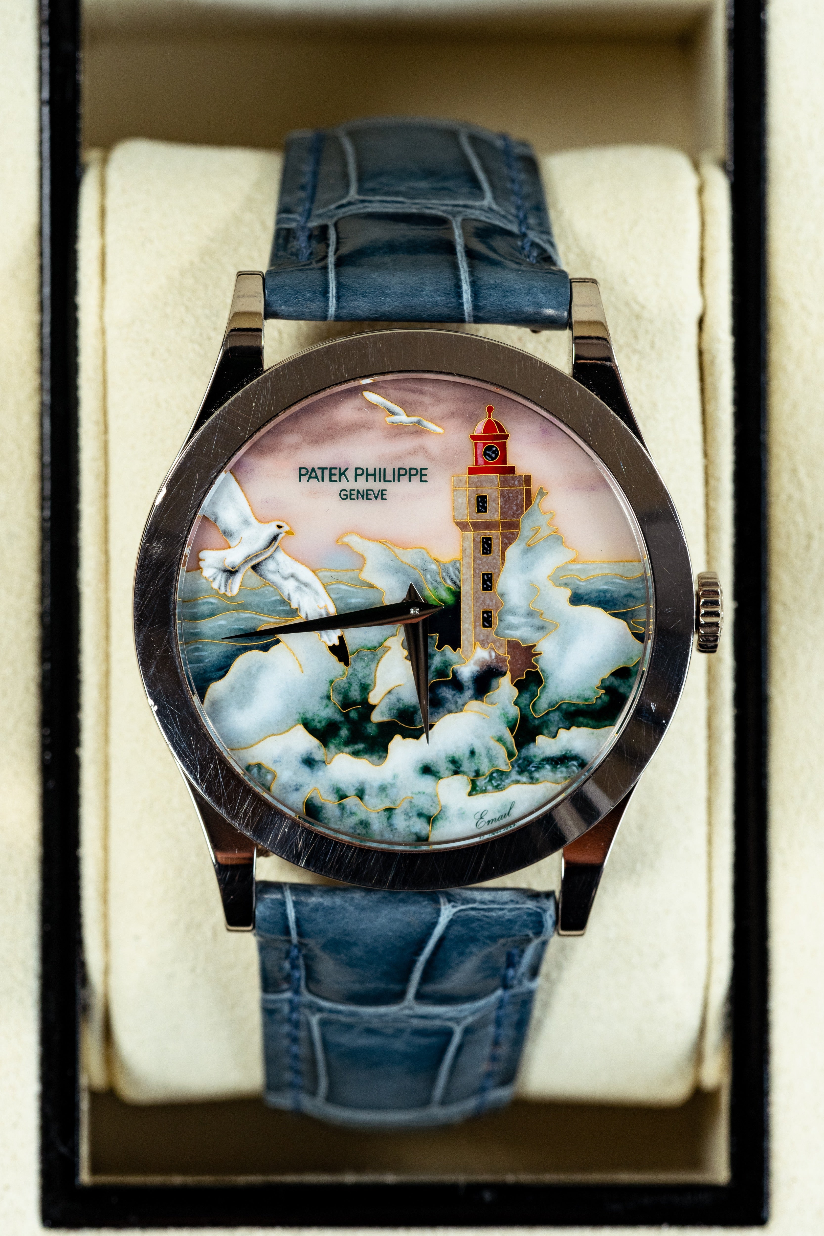 Patek Philippe Calatrava (5089G-120) Lighthouses Of France White Gold 38MM Calibre 240