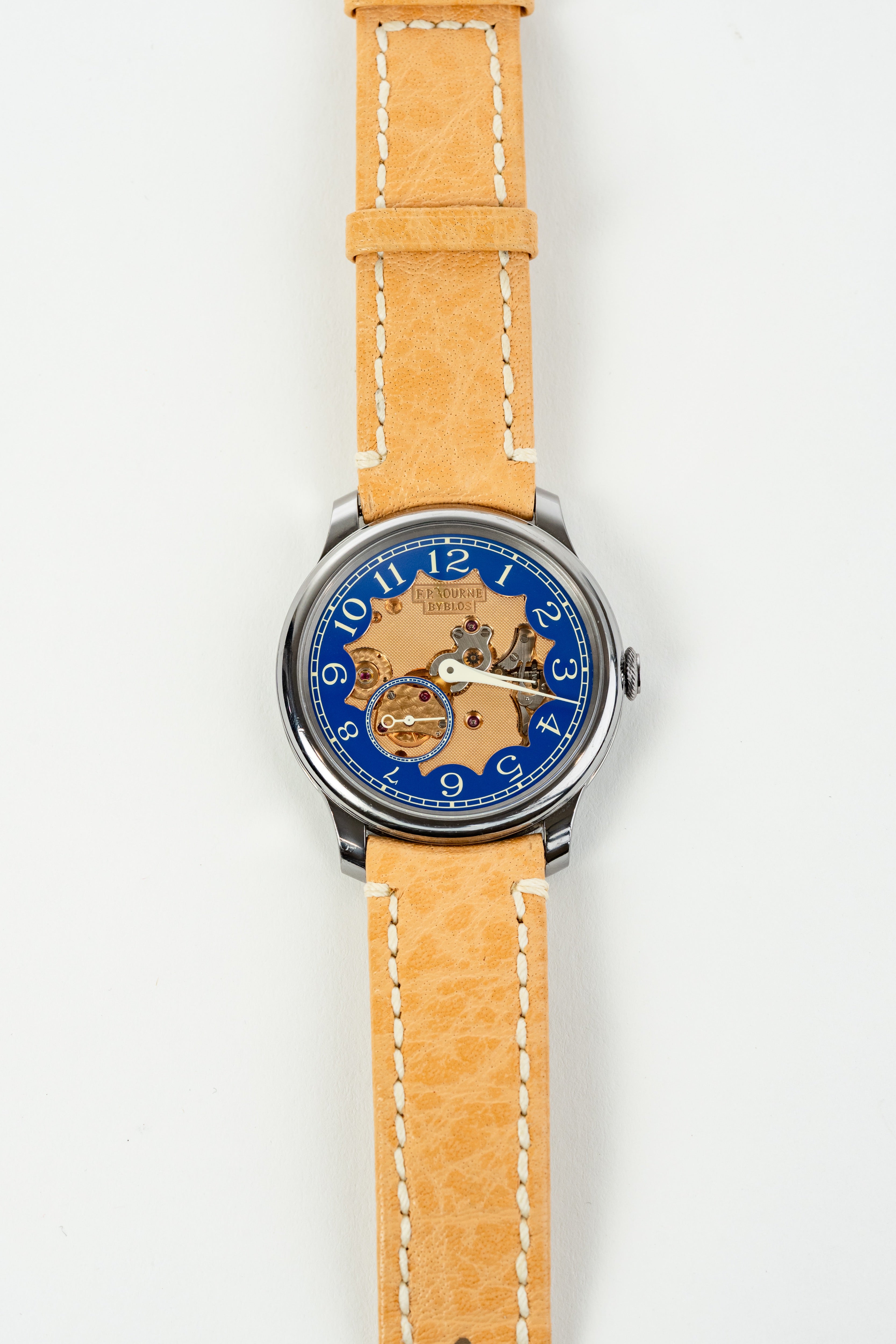 F.P.Journe CHRONOMÈTRE BLEU BYBLOS (CB) Tantalum Blue Dial Leather Strap 39MM Calibre 1304