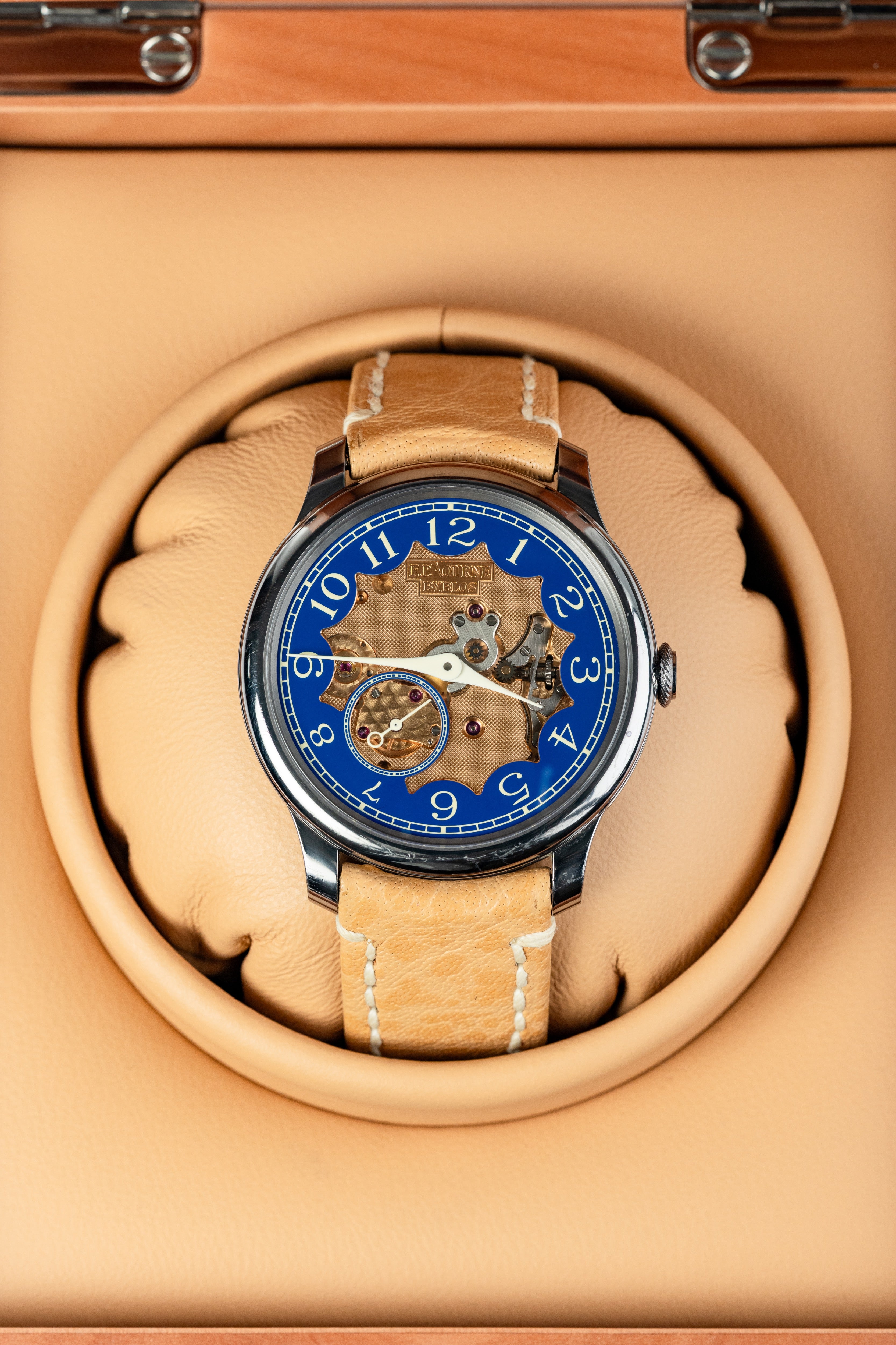 F.P.Journe CHRONOMÈTRE BLEU BYBLOS (CB) Tantalum Blue Dial Leather Strap 39MM Calibre 1304