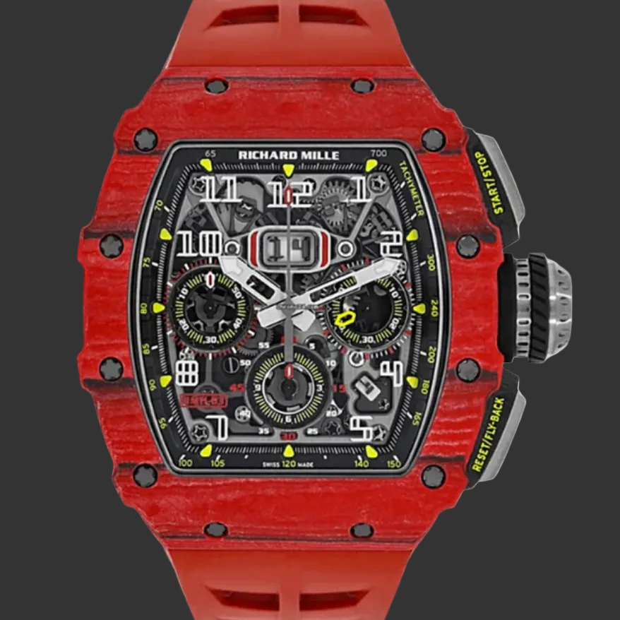 Richard Mille RM 11-03 Automatic Flyback Chronograph Red Quartz TPT Titanium