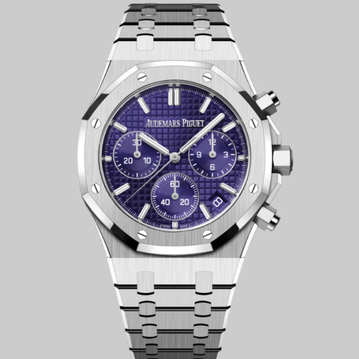 Audemars Piguet Royal Oak 26240BC.OO.1320BC.01 Chronograph 'Domaine de Murtoli Special Edition' White Gold Purple Dial