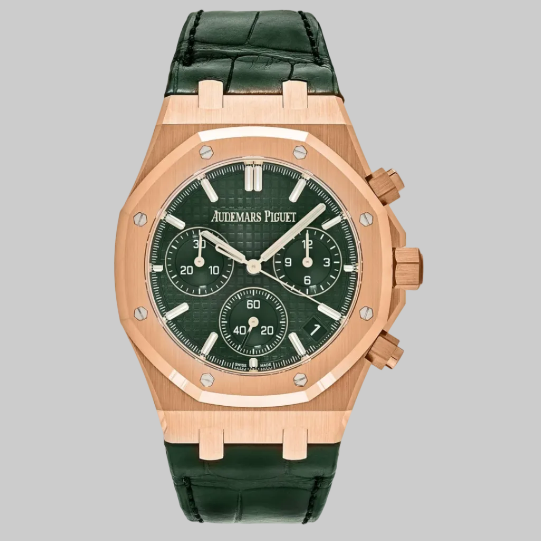 Audemars Piguet Royal Oak 26240OR.OO.D404CR.02 Chronograph Rose Gold Green Dial
