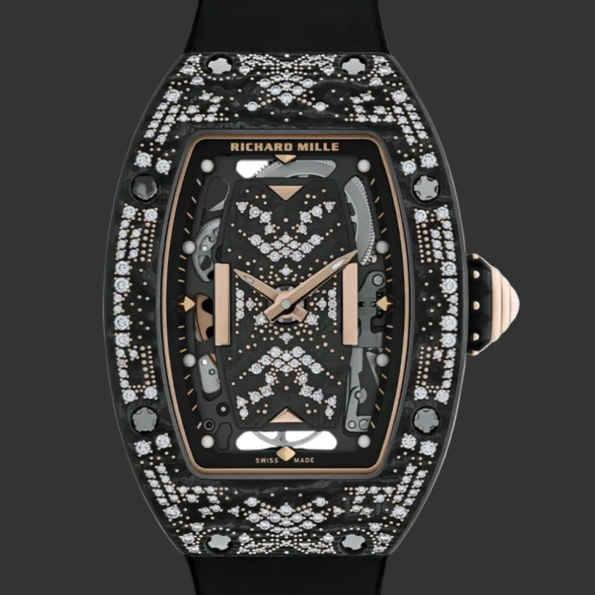 Richard Mille RM 07-01 'Ladies' Intergalactic Misty Night Carbon TPT Diamond Bezel