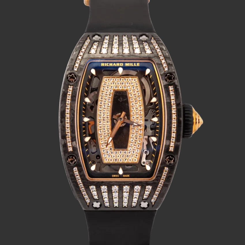 Richard Mille RM 07-01 'Ladies' Carbon TPT Rose Gold Diamond Dial