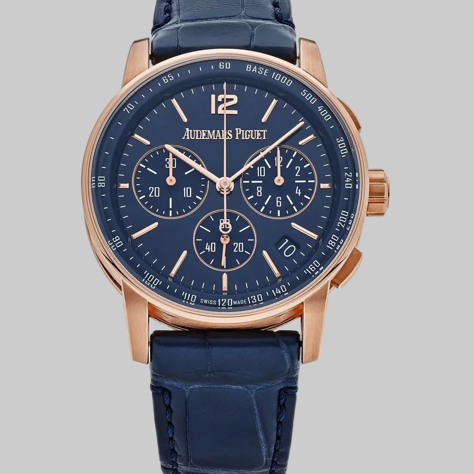Audemars Piguet Selfwinding Chronograph Code 11.59 26393OR.OO.A321CR.01 Lacquered Blue Dial