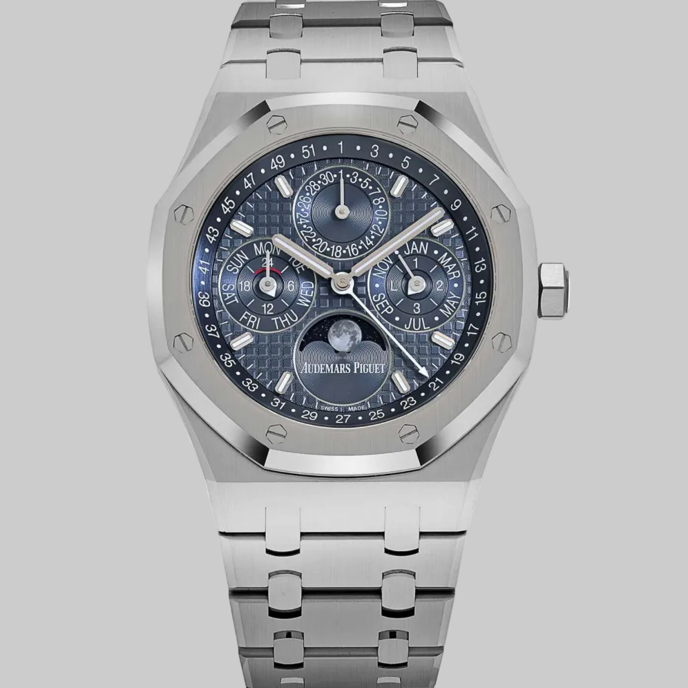 Audemars Piguet Royal Oak Perpetual Calendar 26674ST.OO.1320ST.01 Stainless Steel Blue Dial