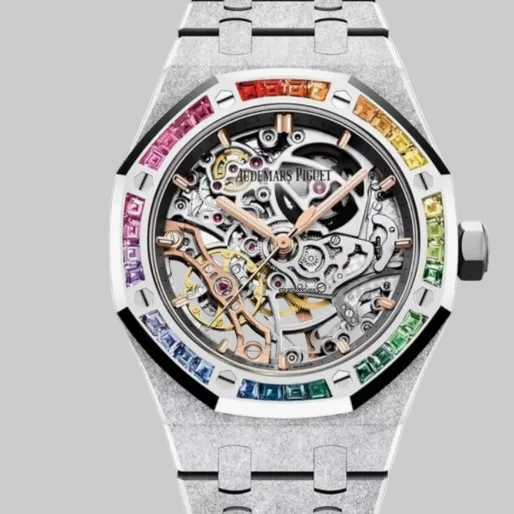 Audemars Piguet ROYAL OAK FROSTED GOLD DOUBLE BALANCE WHEEL OPENWORKED Ref. 15468BC.YG.1259BC.01-B