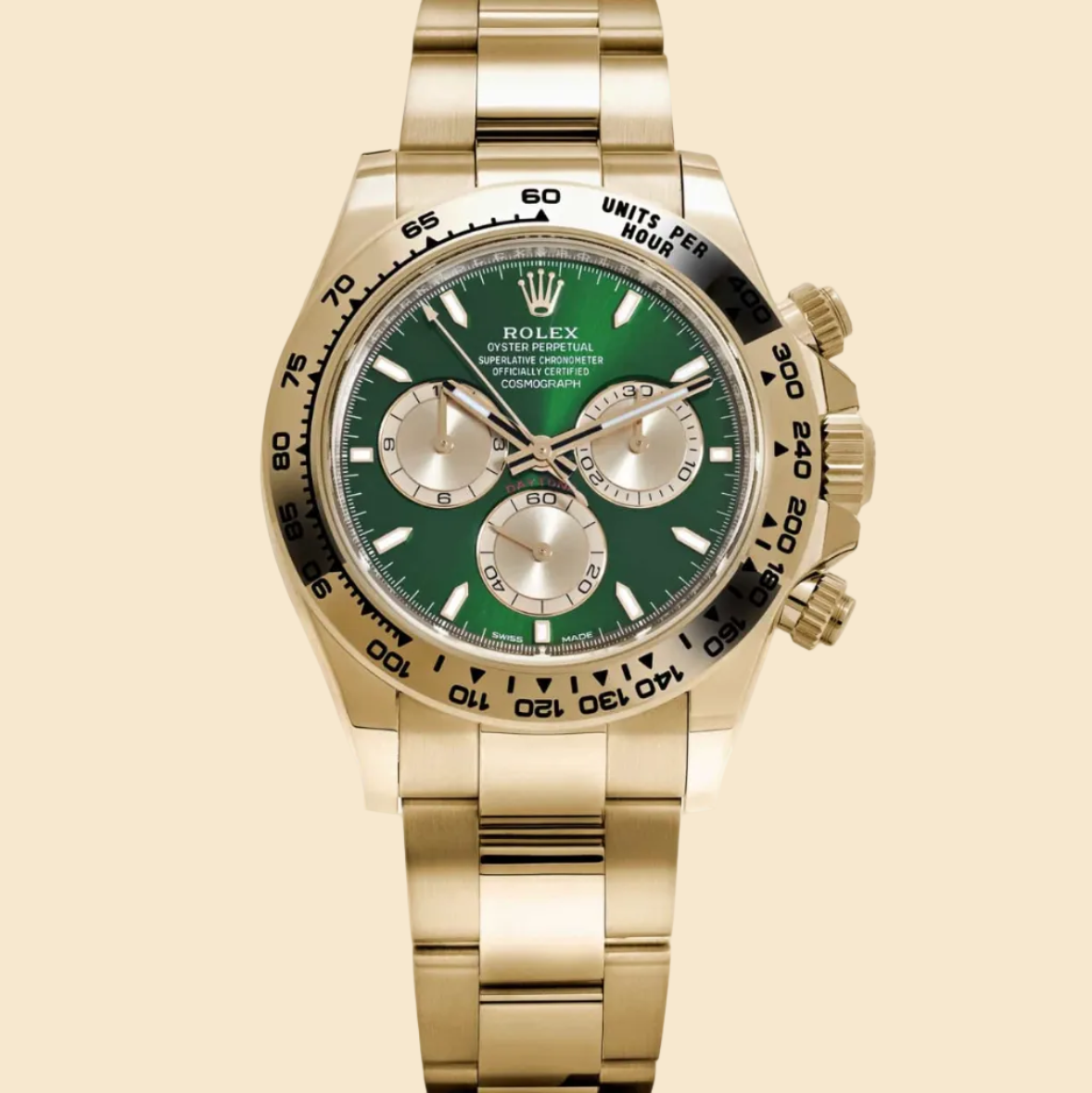 Rolex Daytona 126508 'John Mayer 2.0' Yellow Gold Bright Green and Golden Dial