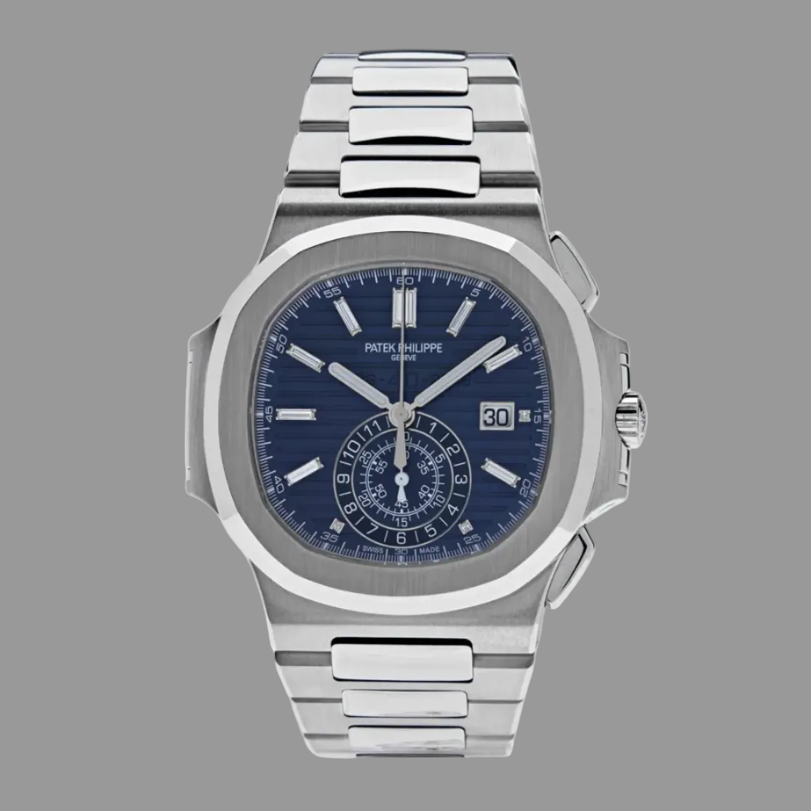 Patek Philippe Nautilus 5976/1G-001 '40th Anniversary' Chronograph White Gold Blue Diamond Dial Limited Edition