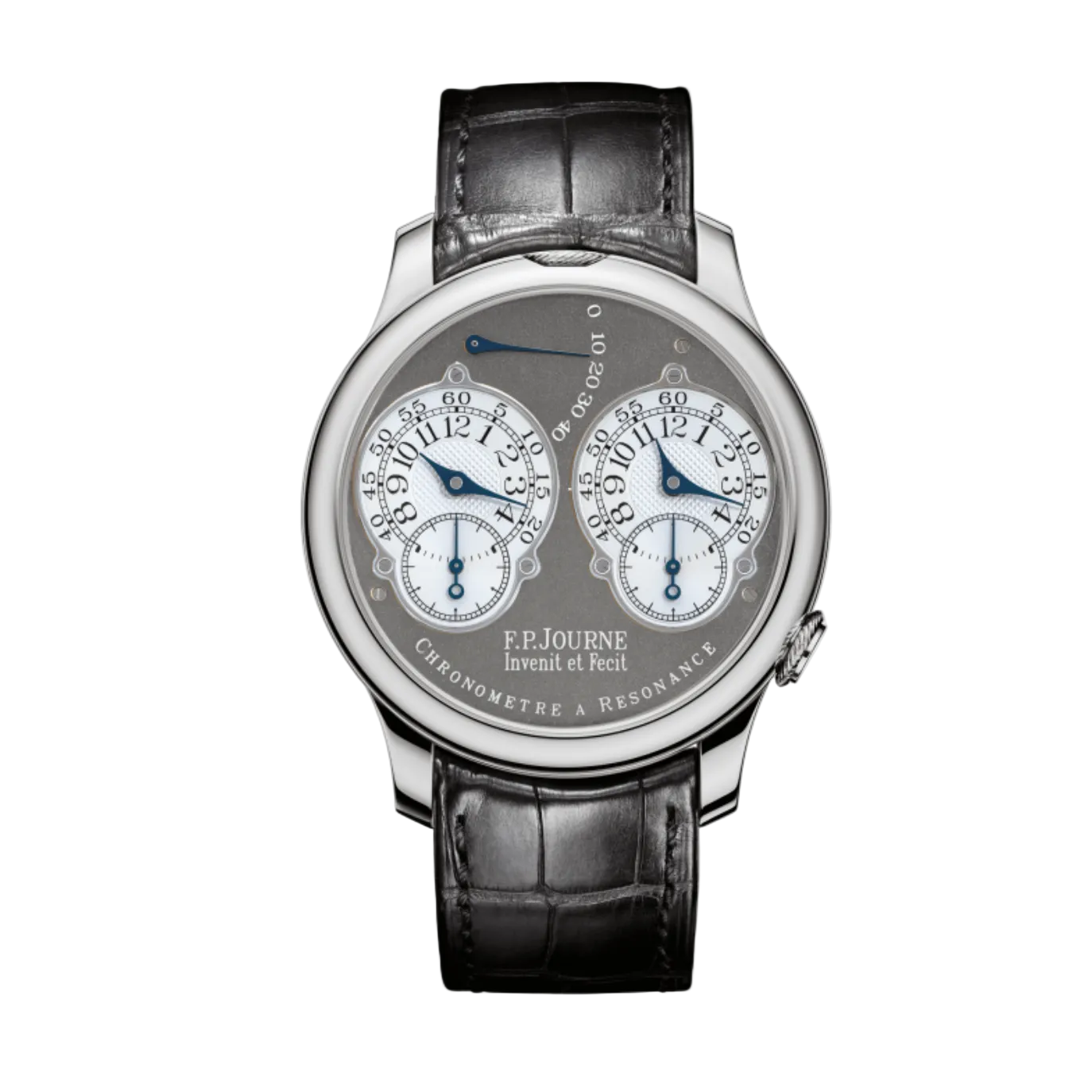 F.P.Journe Chronometre à Resonance (01R) Platinum Brass Ruthenium Silver Dial 40MM Caliber 1499.2