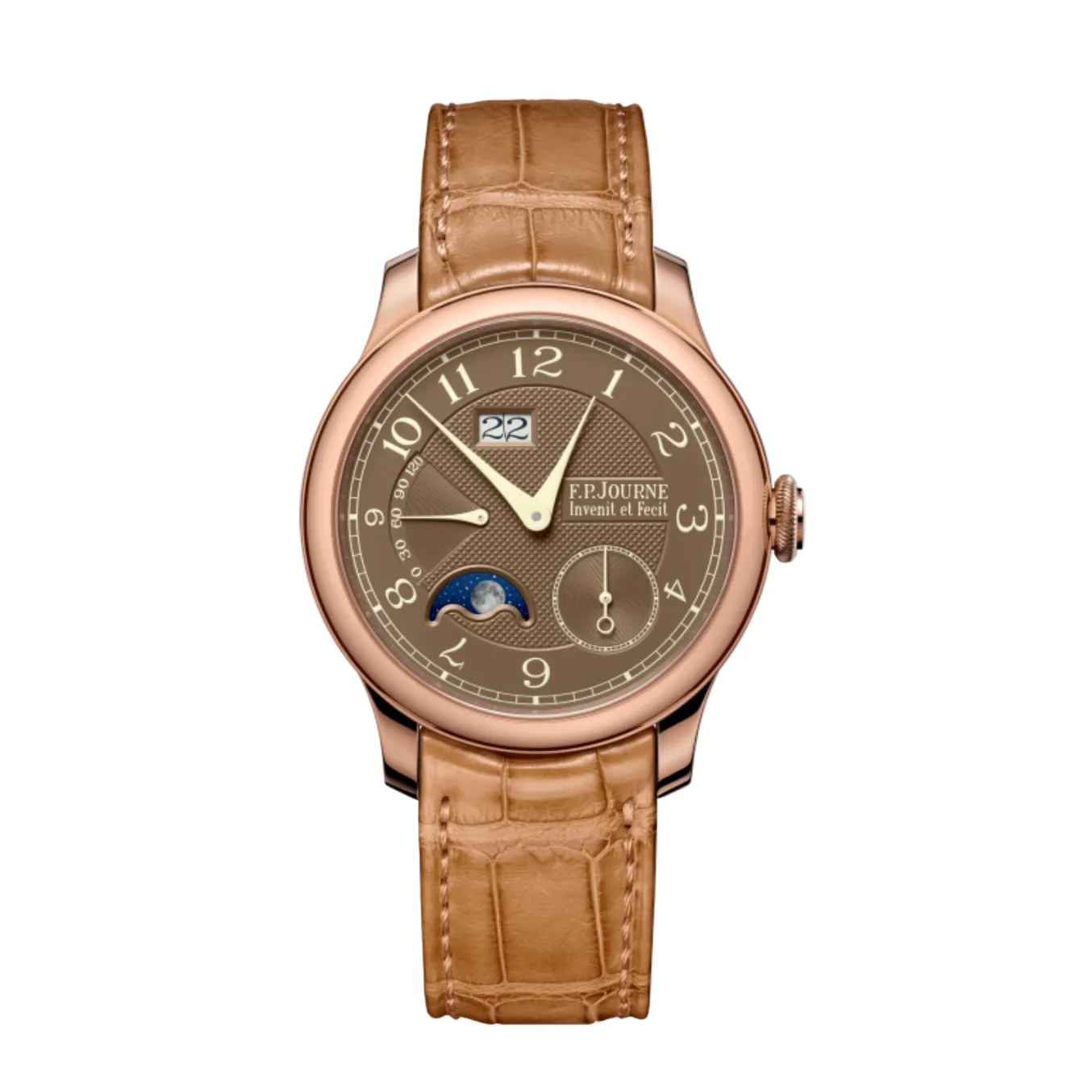 F.P.Journe Automatique Lune Havana (AL2) Rose Gold Havana Dial Brown Strap 40MM Calibre 1300.3