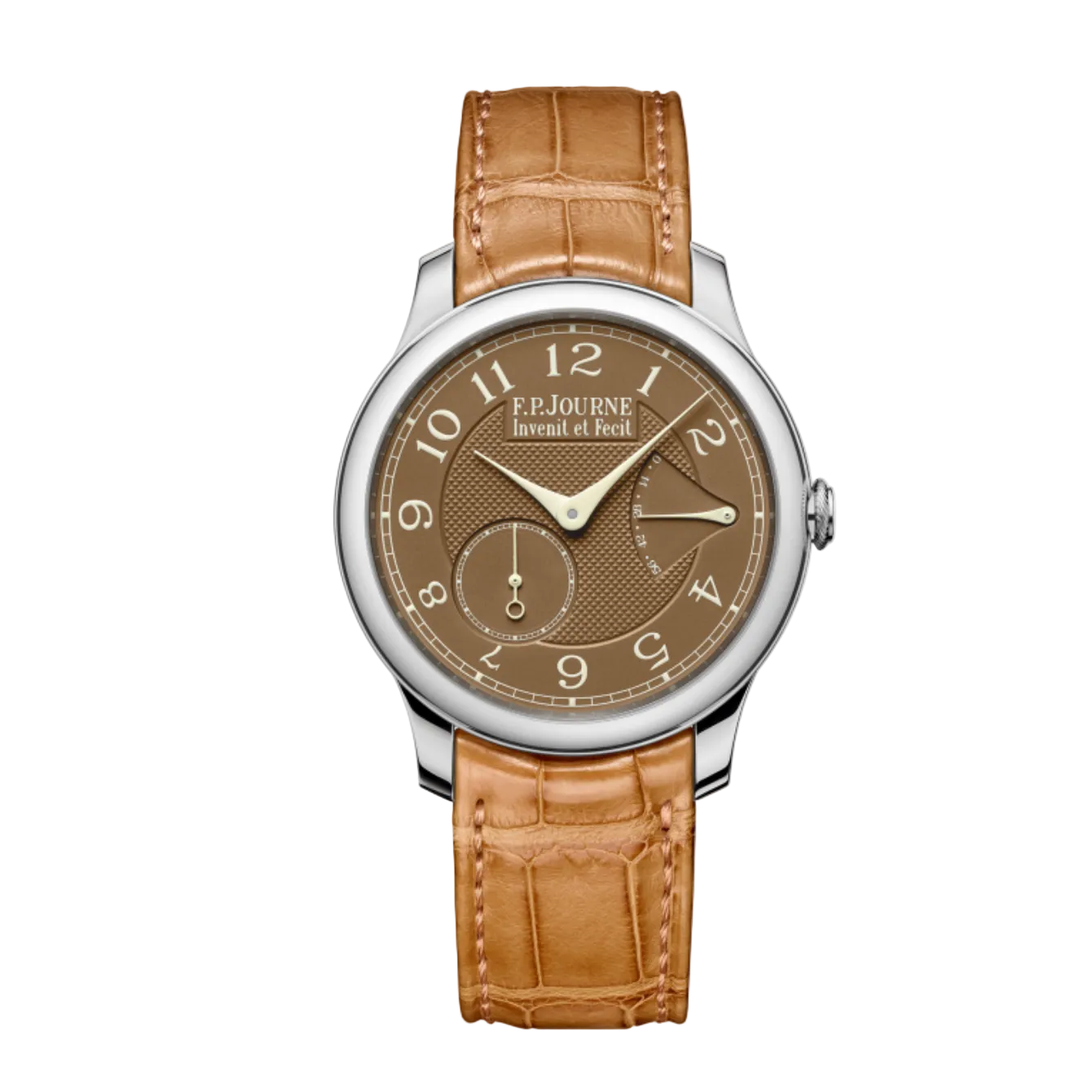 F.P.Journe Souveraine Chronometre Souverain Havana (CS) Platinum Brown Dial Leather Strap 40MM Calibre 1304