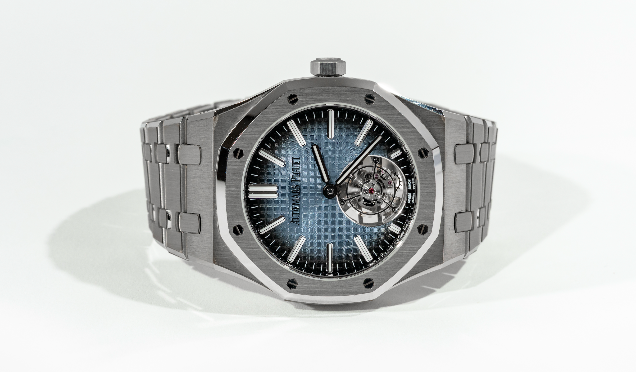 Audemars Piguet Royal Oak Flying Tourbillon Extra-Thin 26670ST.OO.1240ST.02 Stainless Steel Blue Dial