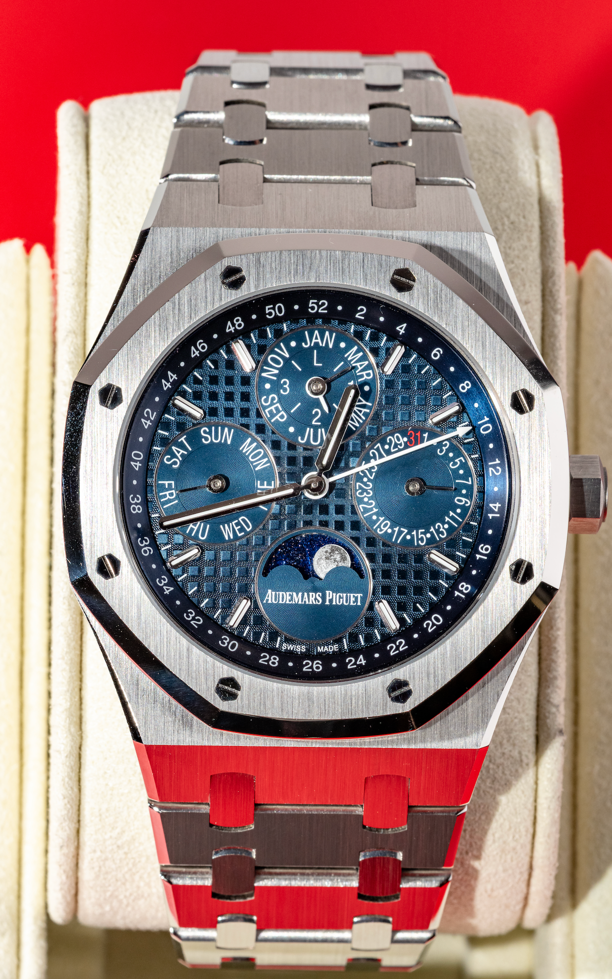Audemars Piguet Royal Oak 26574ST.OO.1220ST.02 Perpetual Calendar Stainless Steel Dark Blue Dial