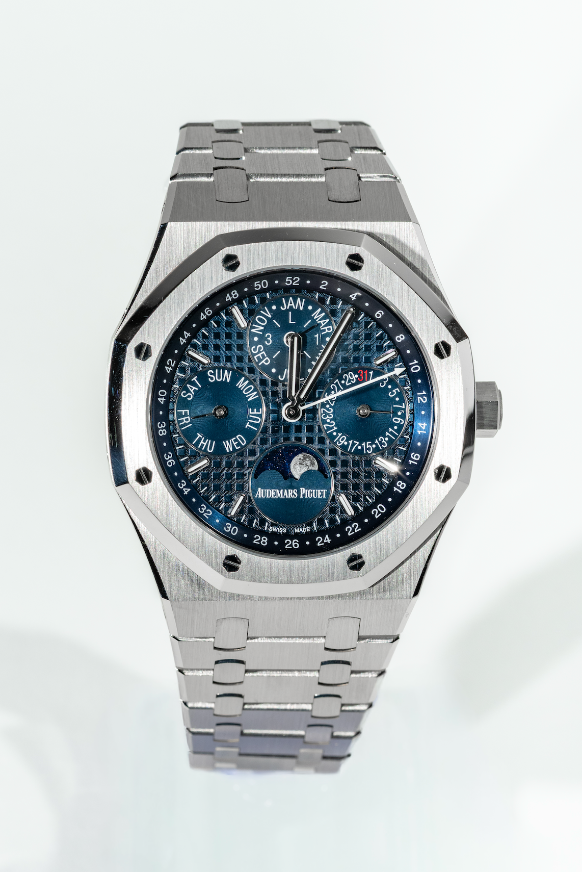 Audemars Piguet Royal Oak 26574ST.OO.1220ST.02 Perpetual Calendar Stainless Steel Dark Blue Dial