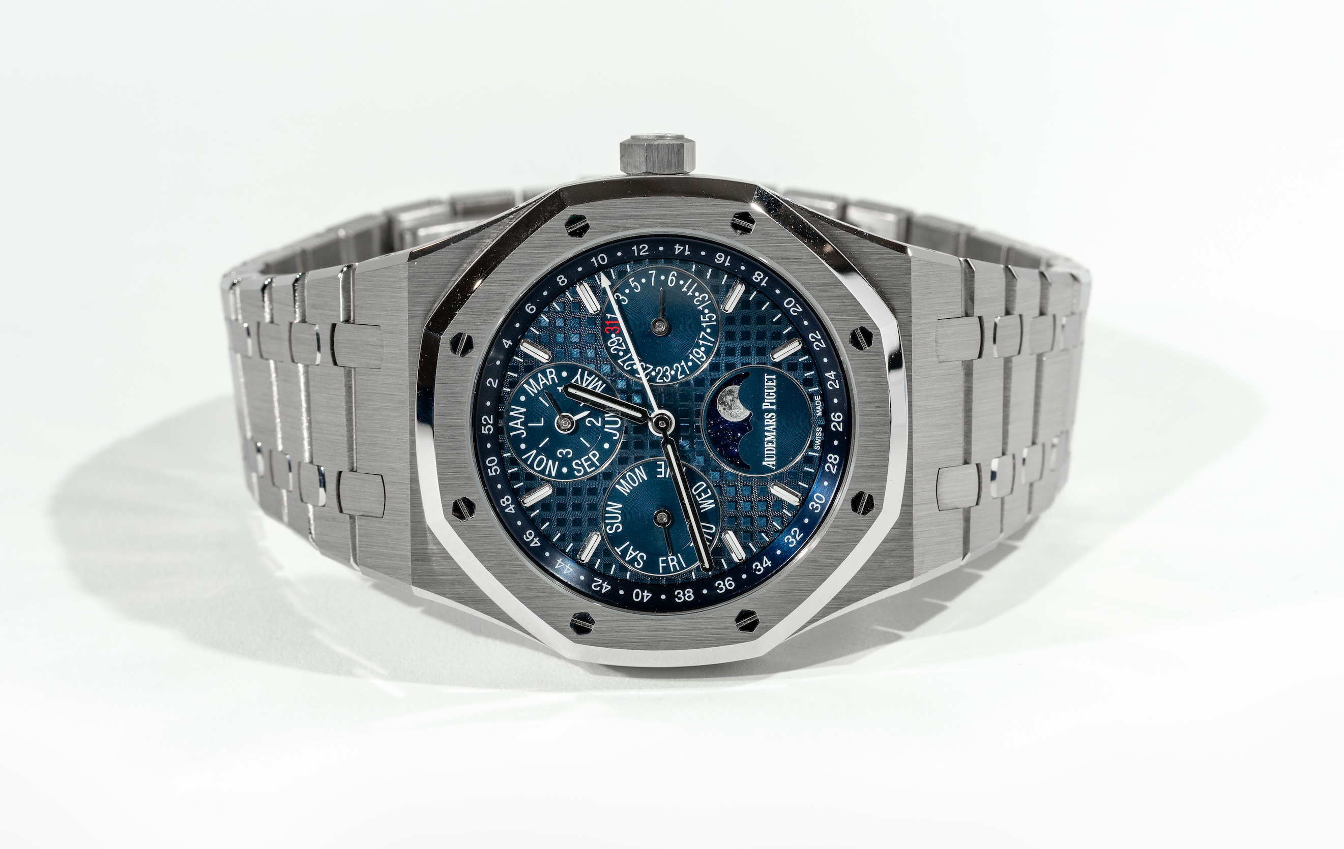Audemars Piguet Royal Oak 26574ST.OO.1220ST.02 Perpetual Calendar Stainless Steel Dark Blue Dial