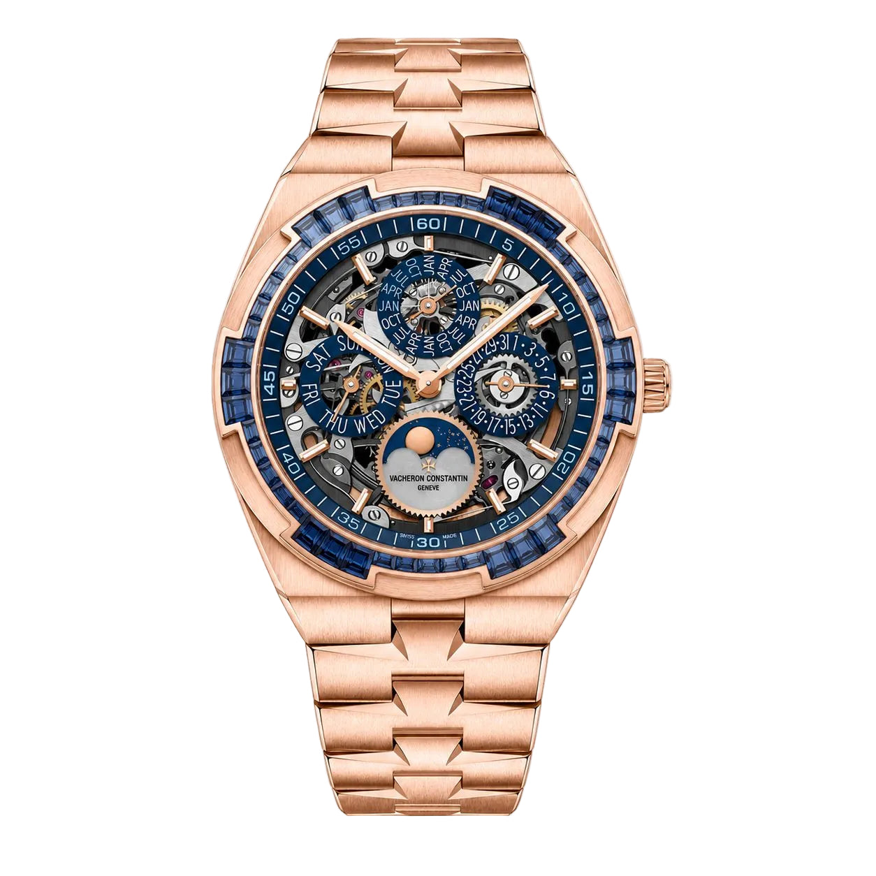 Vacheron Constantin Perpetual Calendar Ultra-Thin Skeleton Sapphire Bezel 4307V/220R-237C