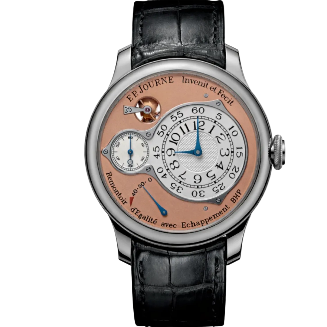 F.P.Journe Chronometre Optimum (CO) Platinum Salmon Dial Green Leather 40MM Calibre 1510
