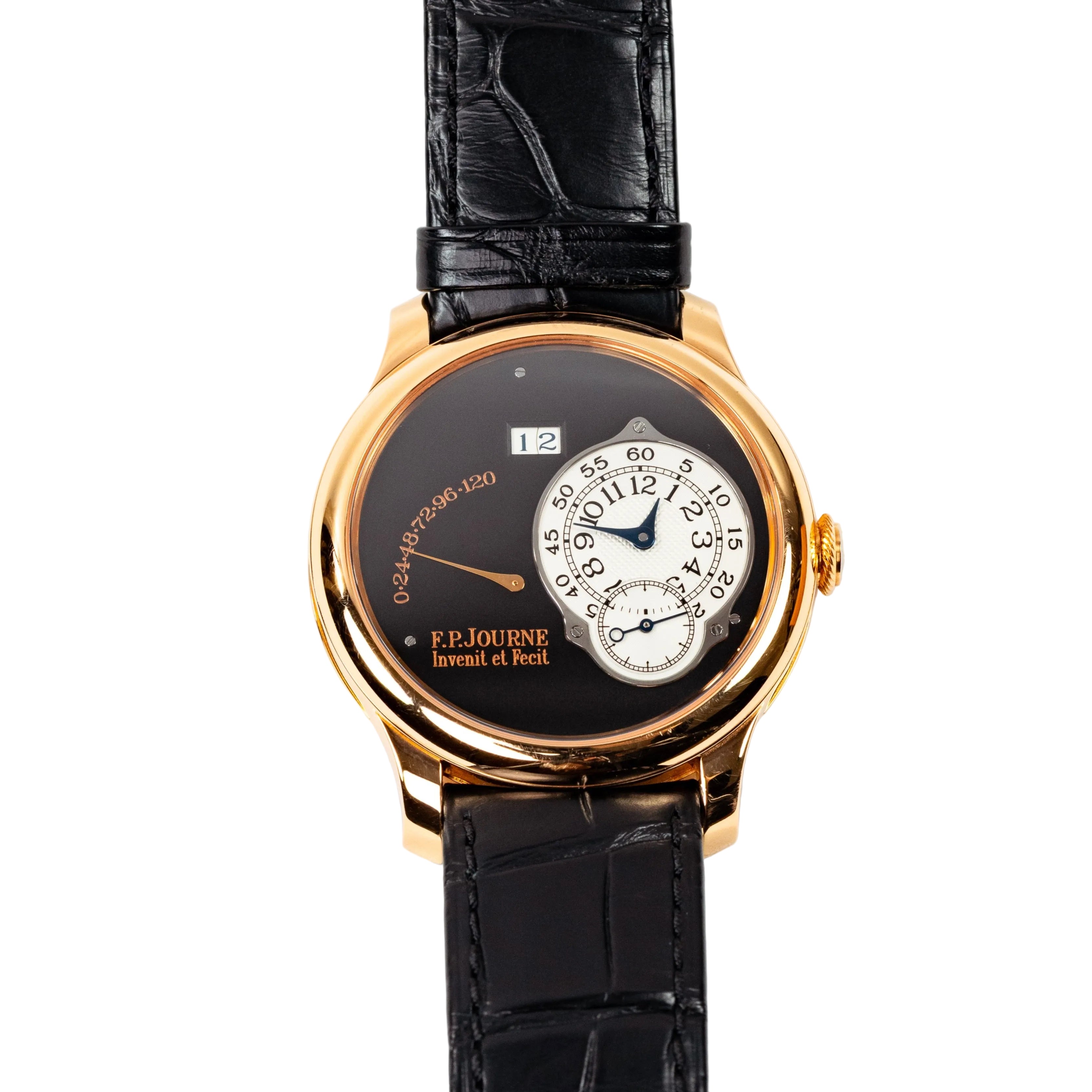 F.P.Journe Boutique Edition Octa RDM (A) Rose Gold Black Dial Leather Strap Calibre 40MM 1300.3