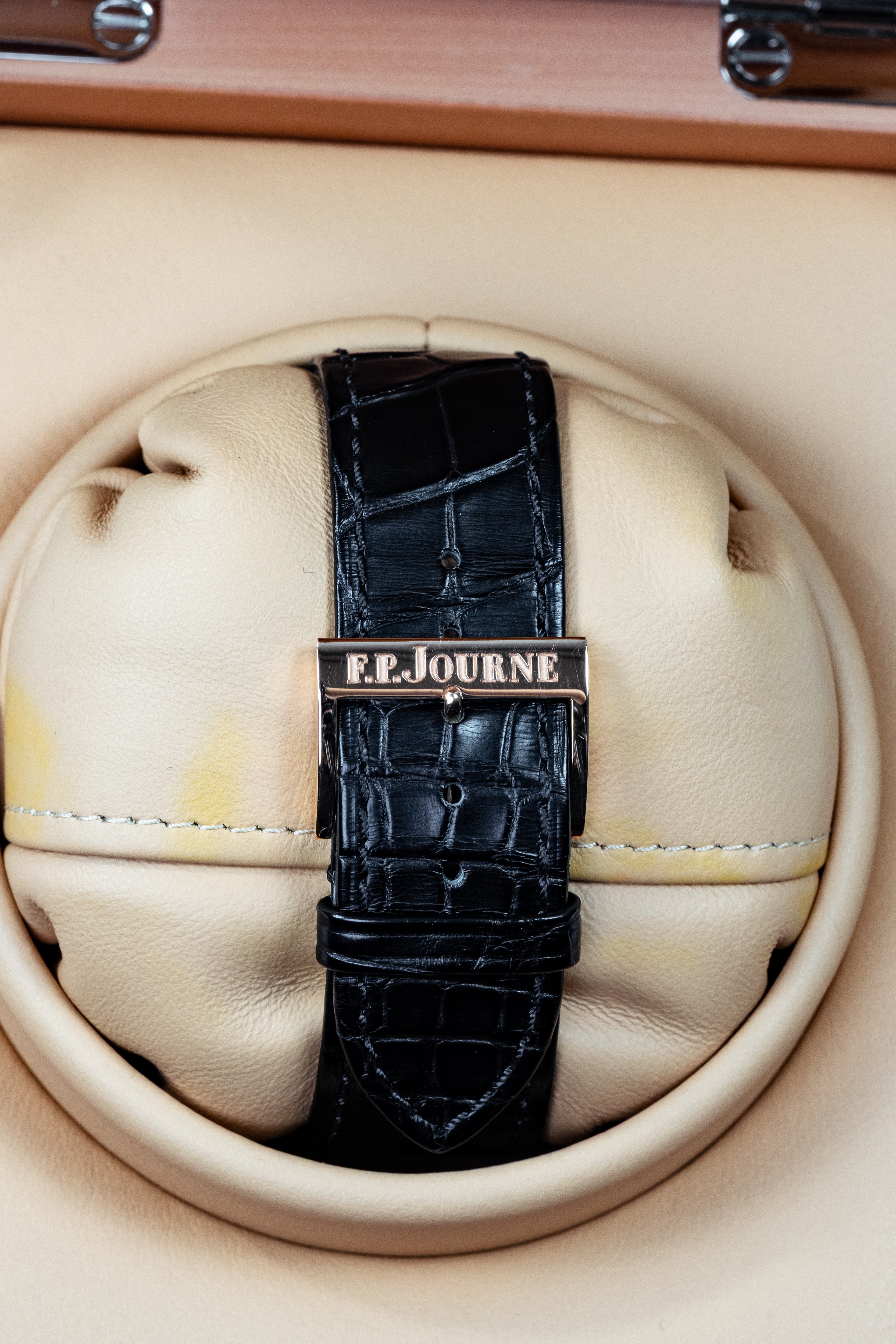 F.P.Journe Boutique Edition Octa RDM (A) Rose Gold Black Dial Leather Strap Calibre 40MM 1300.3