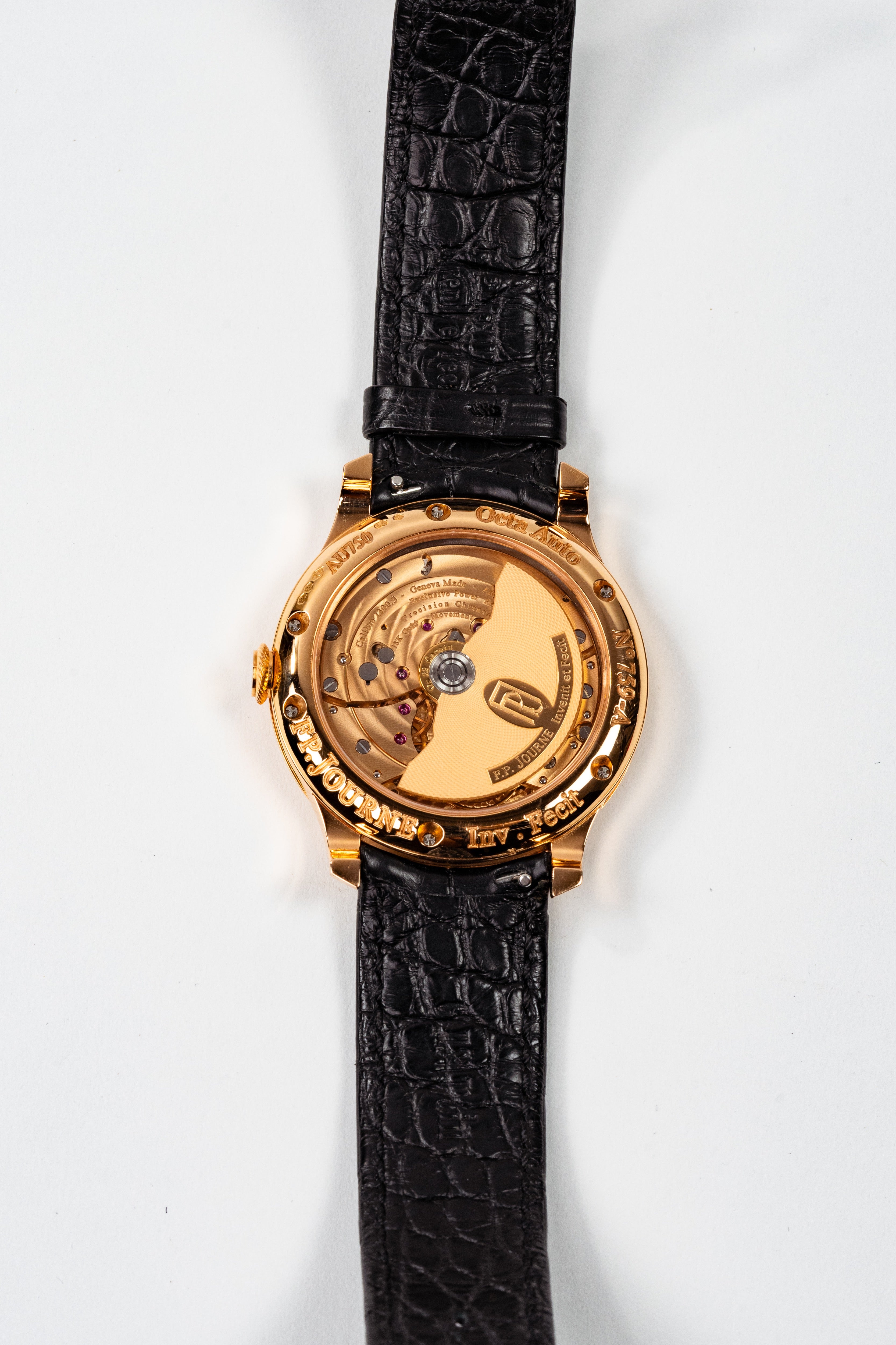 F.P.Journe Boutique Edition Octa RDM (A) Rose Gold Black Dial Leather Strap Calibre 40MM 1300.3