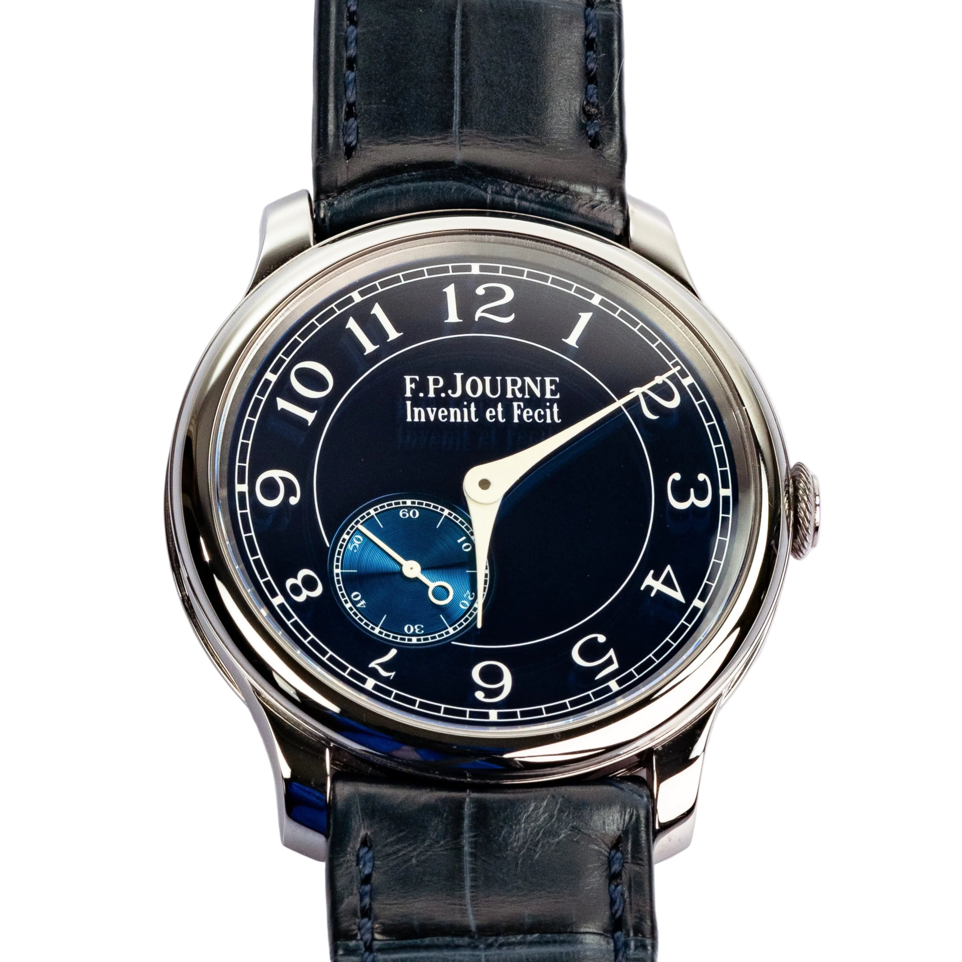 F.P.Journe Souveraine Bleu Souveraine (CB) Tantalum Dark Blue Dial and Leather Strap 40MM Calibre 1304