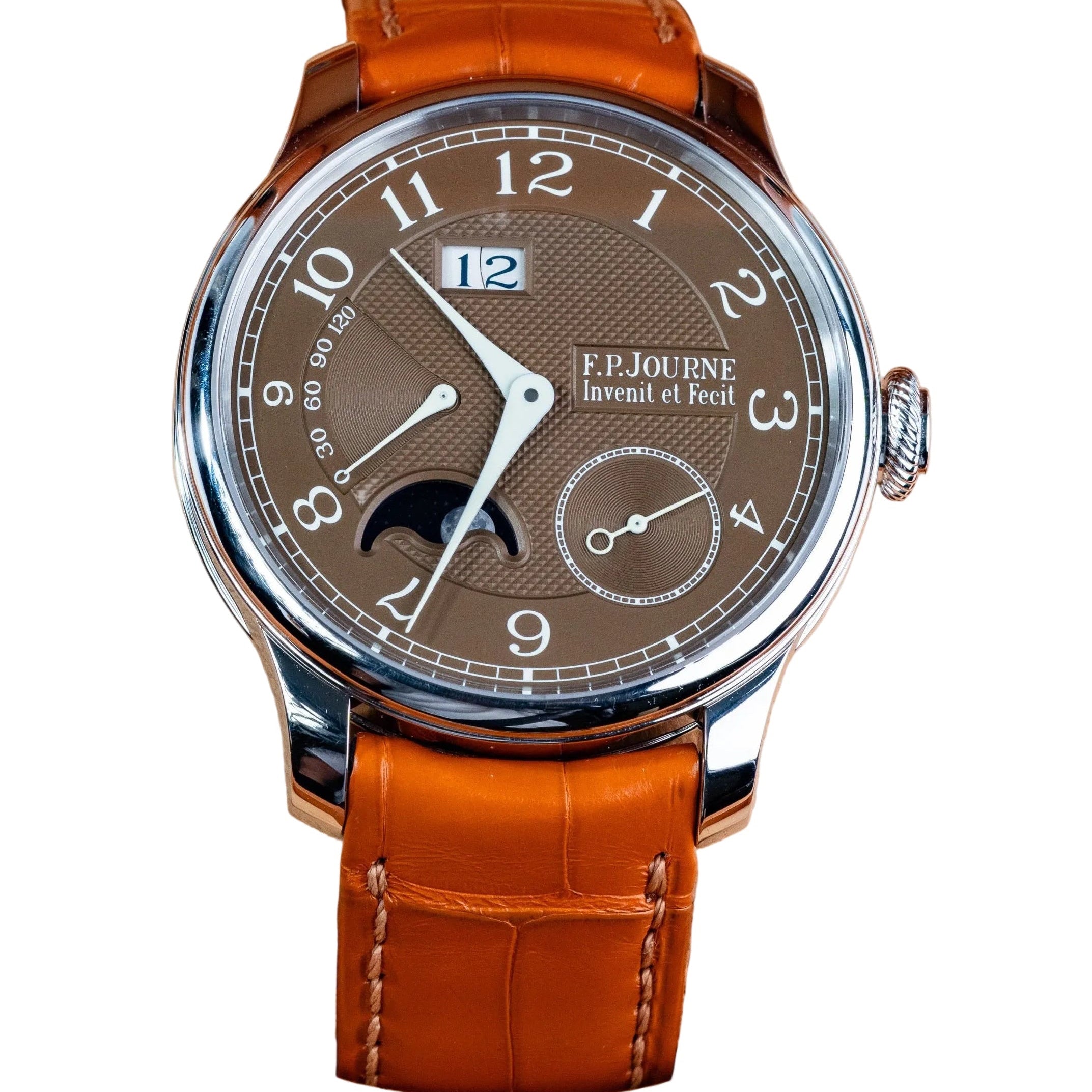 F.P.Journe Automatique Lune Havana (AL2) Platinum Havana Dial Brown Strap 40MM Calibre 1300.3