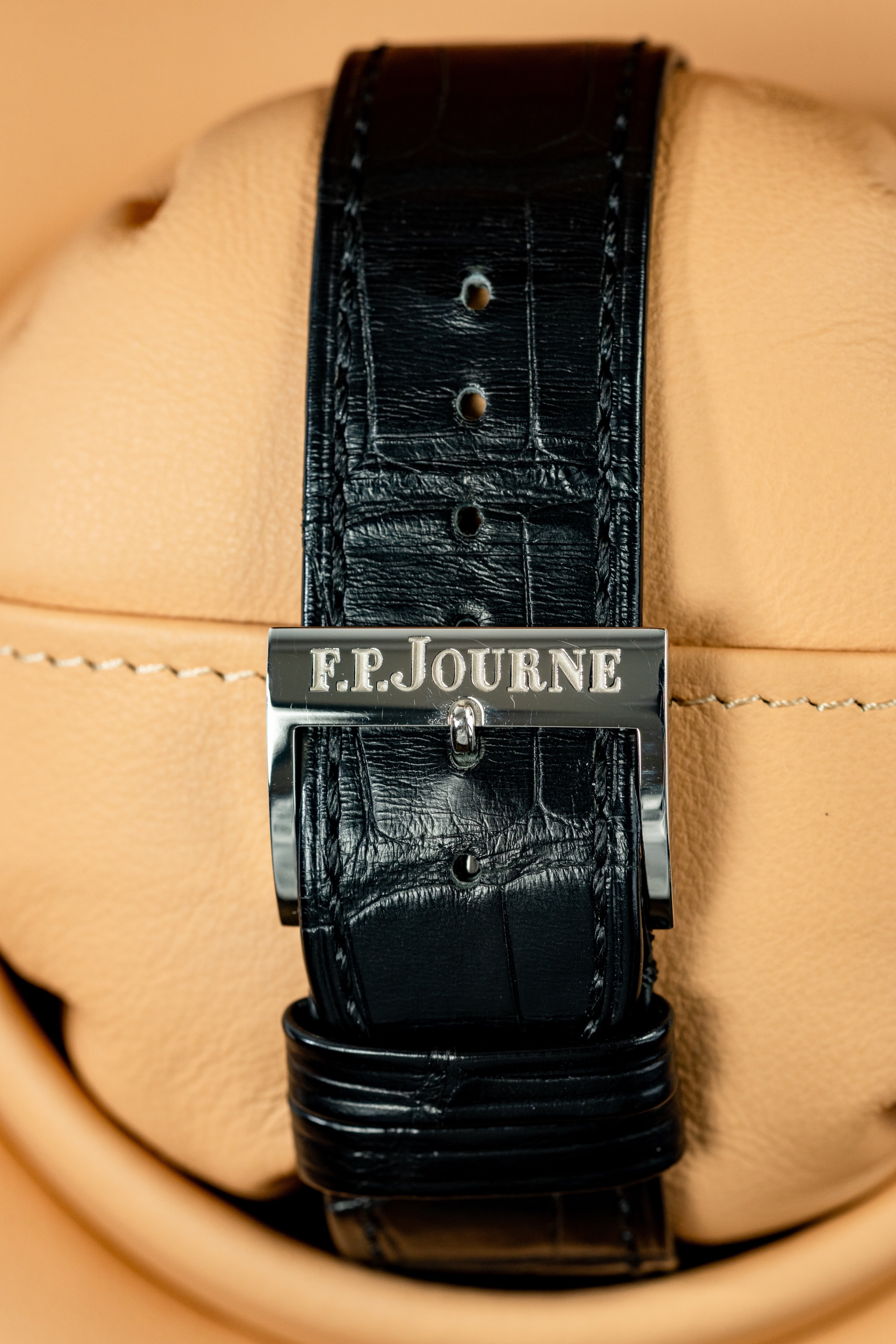 F.P.Journe Chronometre à Resonance (RQ) Platinum Black Dial Leather Strap 40MM Calibre 1520