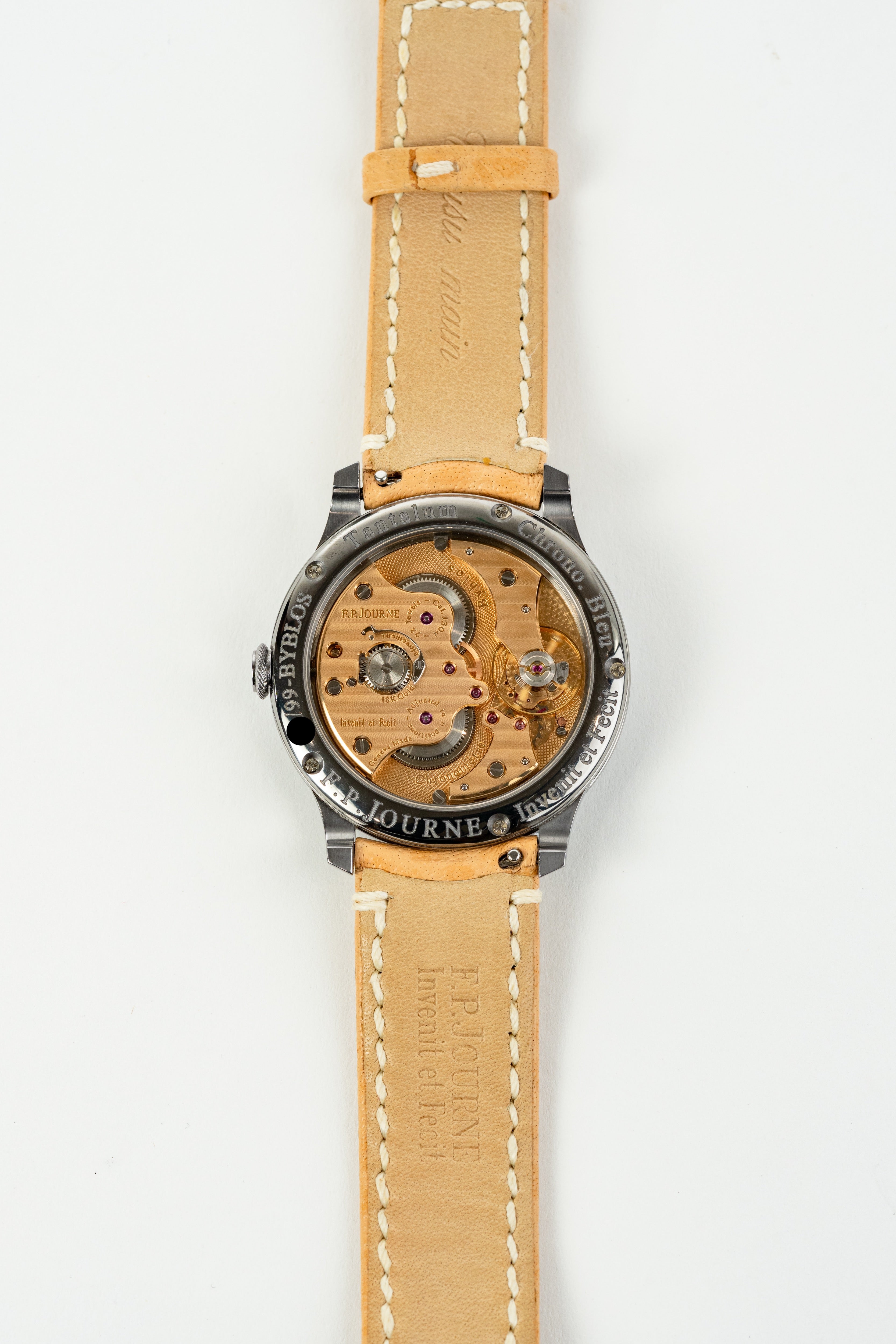 F.P.Journe CHRONOMÈTRE BLEU BYBLOS (CB) Tantalum Blue Dial Leather Strap 39MM Calibre 1304