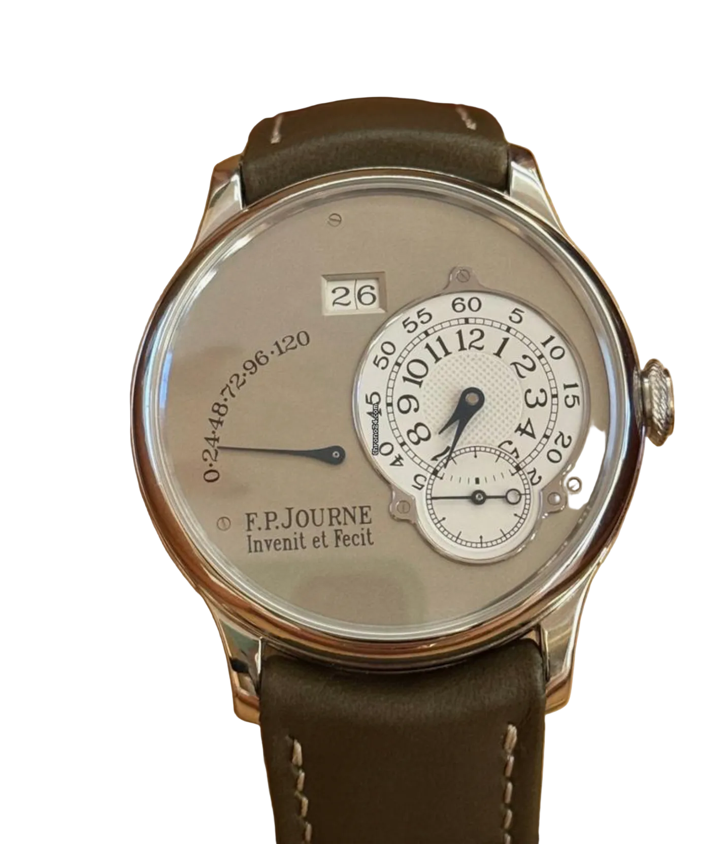 F.P.Journe Octa Reserve De Marche (02A) Platinum Brass Movement Silver Dial 38MM Calibre 1300
