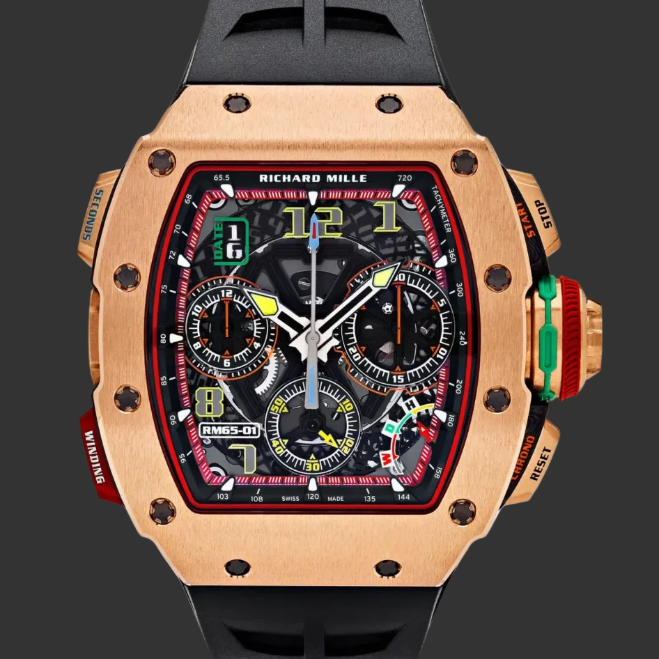 Richard Mille RM 65-01 Automatic Chronograph Full Rose Gold