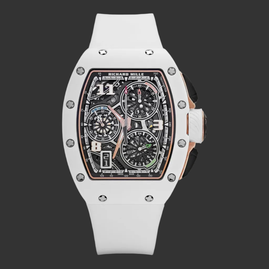 Richard Mille RM 72-01 Lifestyle In-House Chronograph White Ceramic
