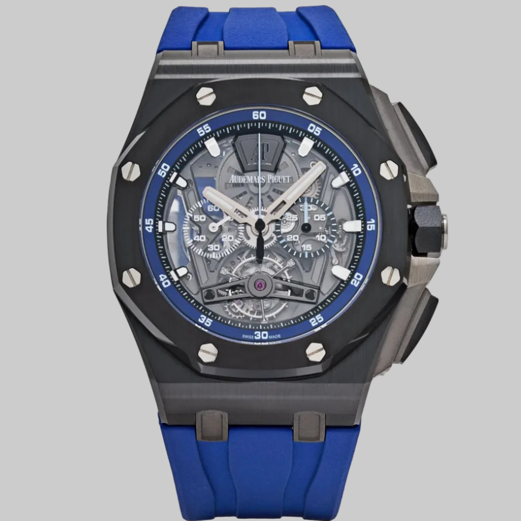 Audemars Piguet Royal Oak Offshore 26407CE.OO.A030CA.01 Tourbillon Chronograph Black Ceramic Openworked Dial Limited Edition of 20