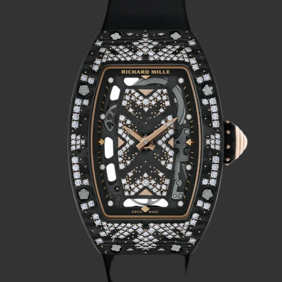Richard Mille RM 07-01 'Ladies' Intergalactic Bright Night Carbon TPT Diamond Bezel