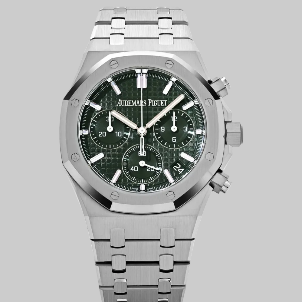 Audemars Piguet Royal Oak 26240ST.OO.1320ST.08 Selfwinding Chronograph Stainless Steel Green Dial