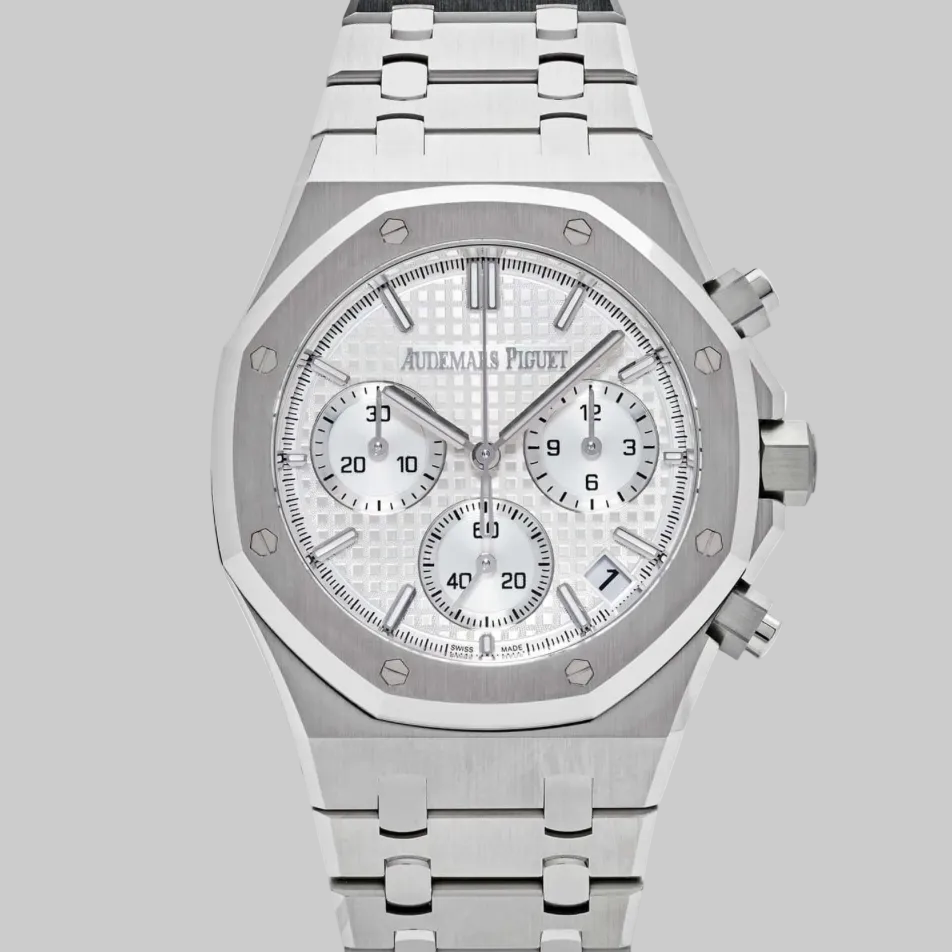 Audemars Piguet Royal Oak 26240ST.OO.1320ST.03 Selfwinding Chronograph '50th Anniversary' Stainless Steel White Dial