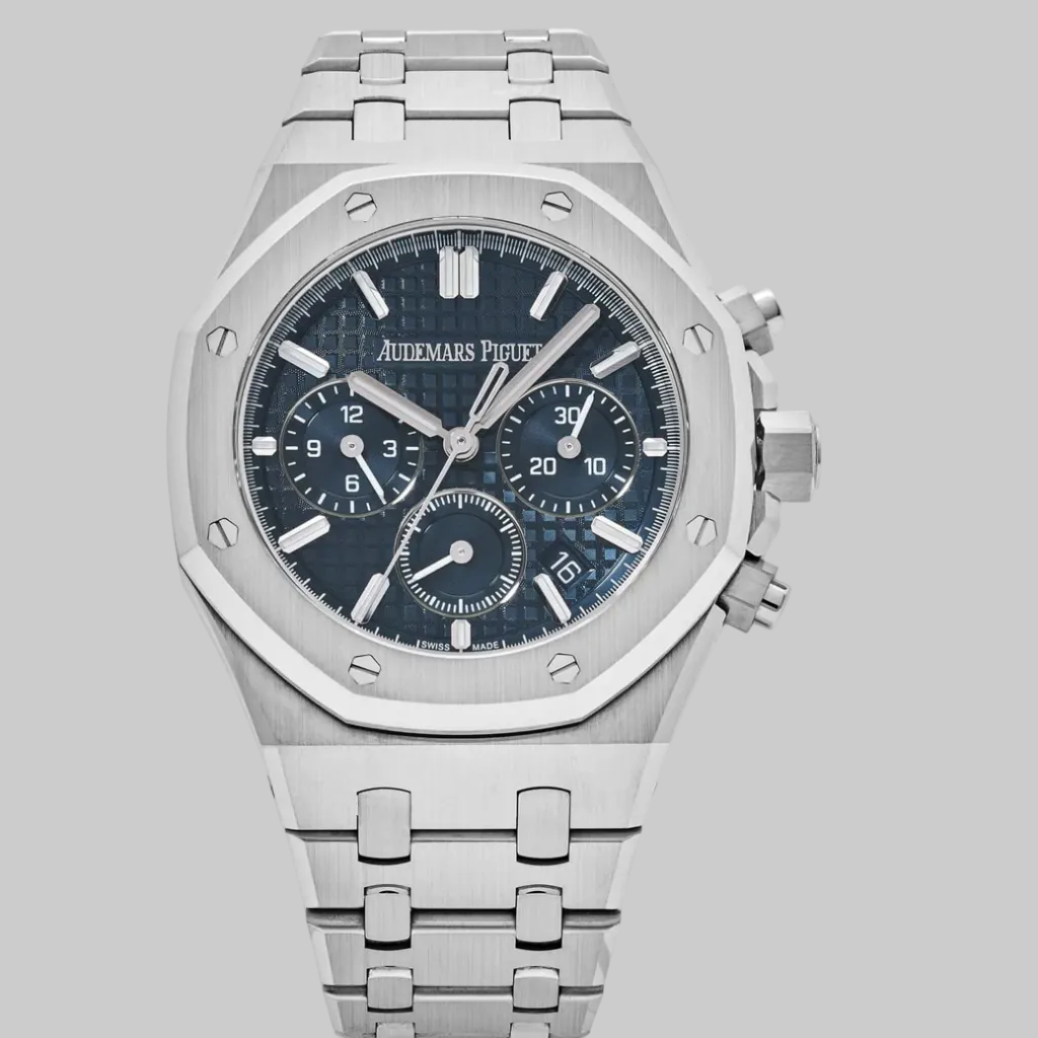 Audemars Piguet Royal Oak 26715ST.OO.1356ST.01 Selfwinding Chronograph Stainless Steel Blue Dial