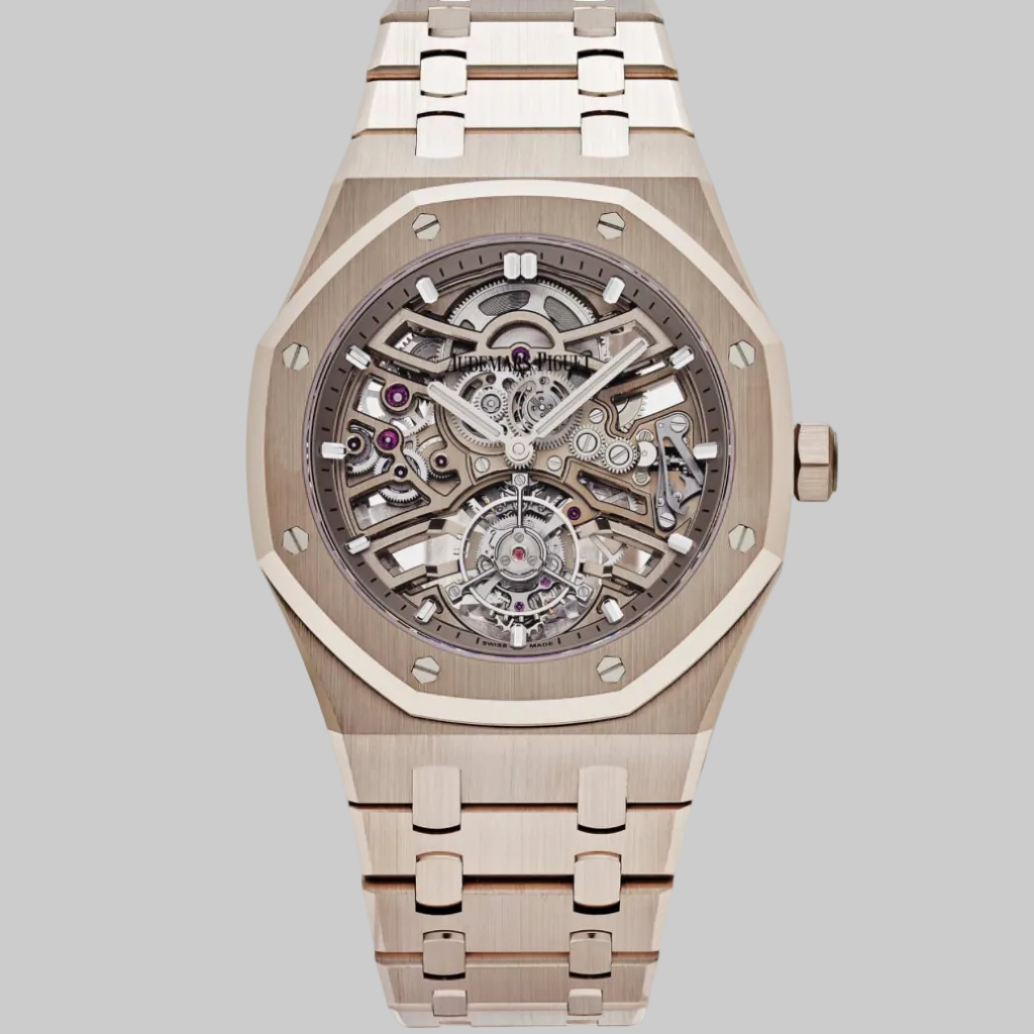 Audemars Piguet Royal Oak 26735SG.OO.1320SG.01 Selfwinding Flying Tourbillon Openworked Sand Gold
