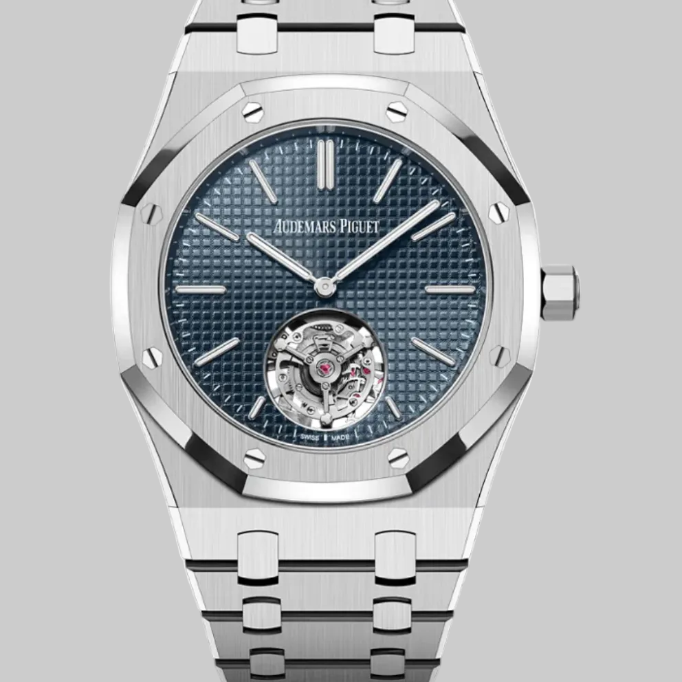 Audemars Piguet Royal Oak Flying Tourbillon Extra-Thin 26670ST.OO.1240ST.02 Stainless Steel Blue Dial