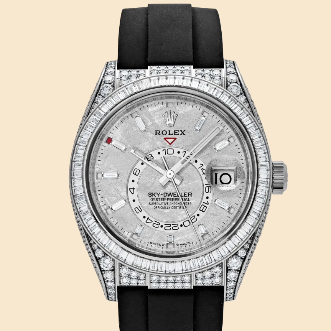 Rolex Sky-Dweller 336259TBR White Gold Meteorite Dial Diamond Bezel and Case