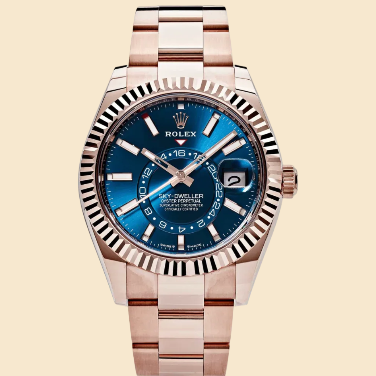 Rolex Sky-Dweller 336935 Rose Gold Blue Dial