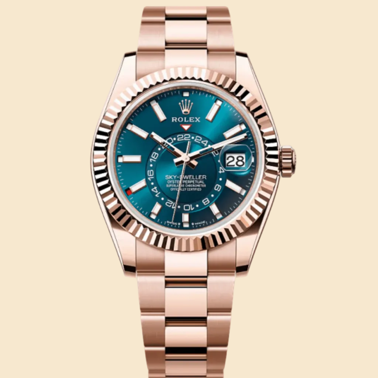 Rolex Sky-Dweller 336935 Rose Gold Blue-Green Dial (2023)